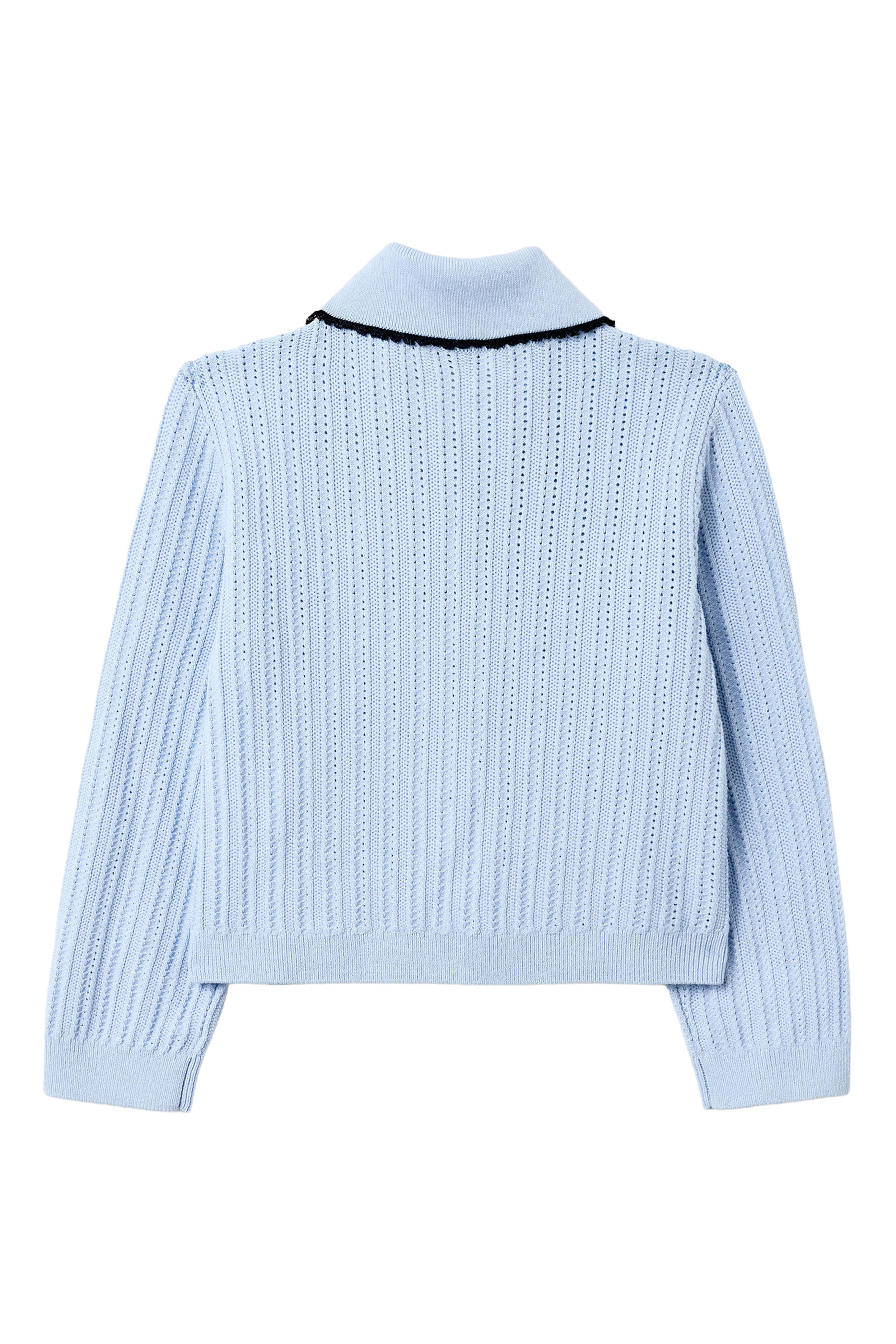 Kids Frill Trim Cardigan