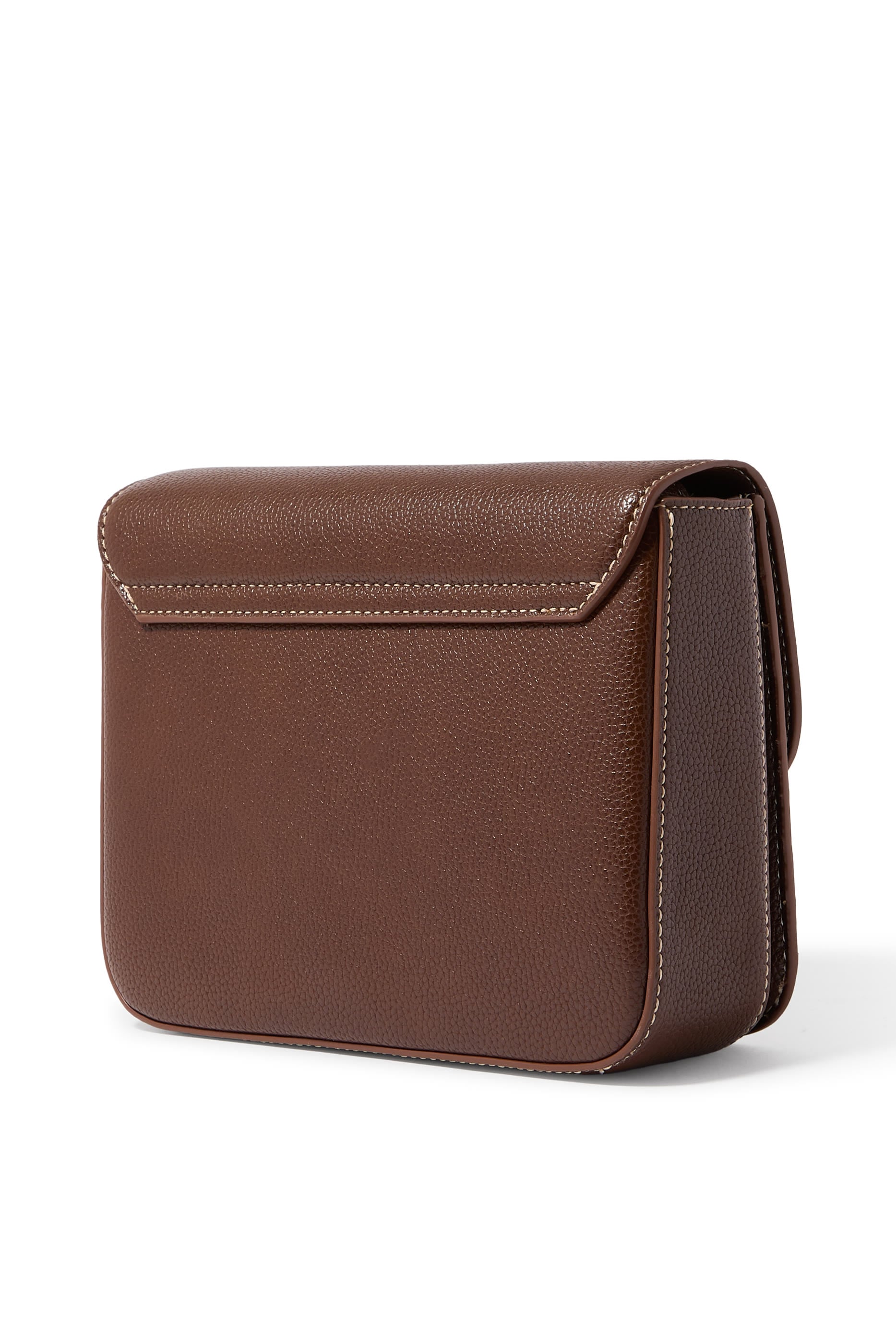 Evania Lock Pebbled Shoulder Bag 