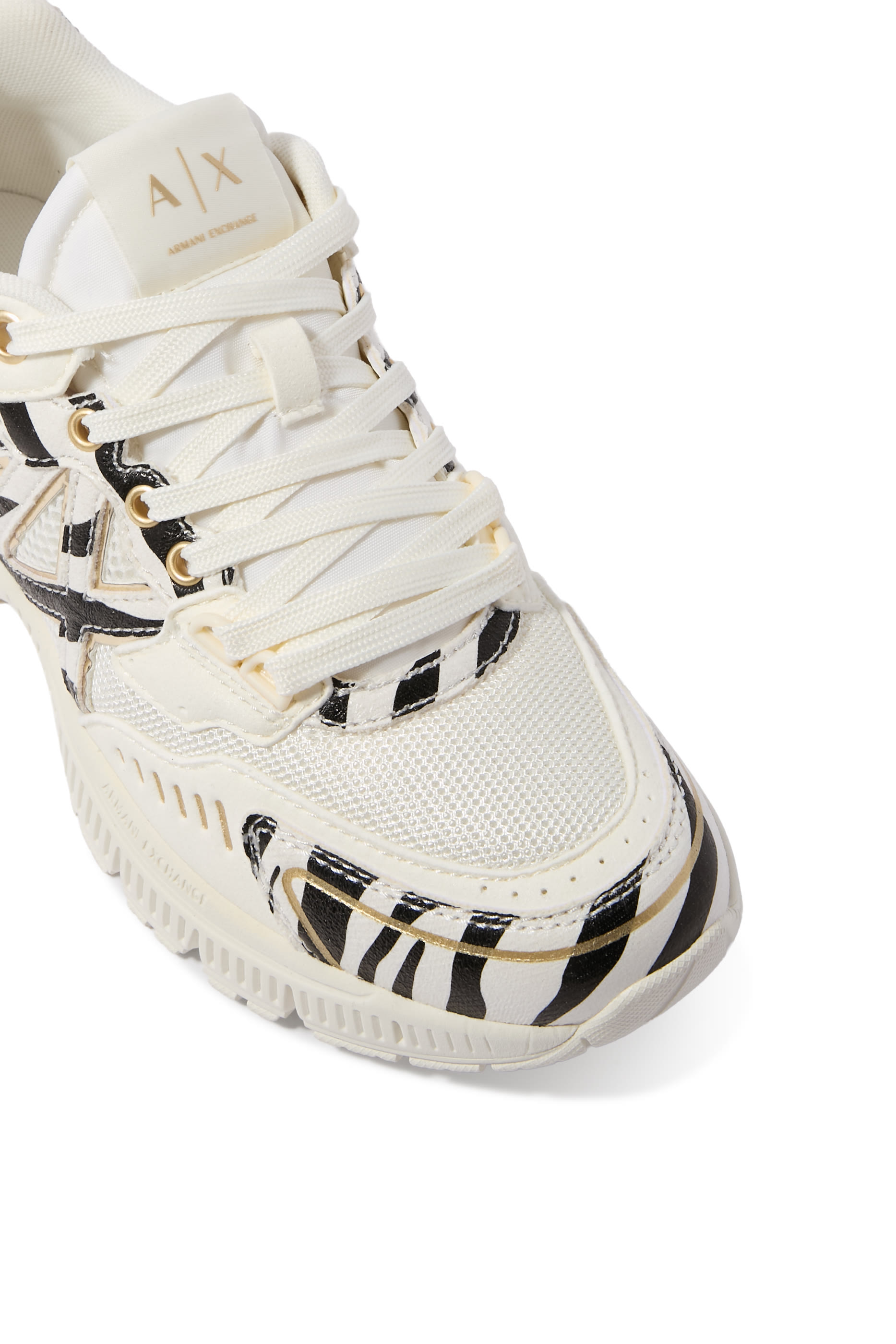 Abstract Pattern Mesh Sneakers