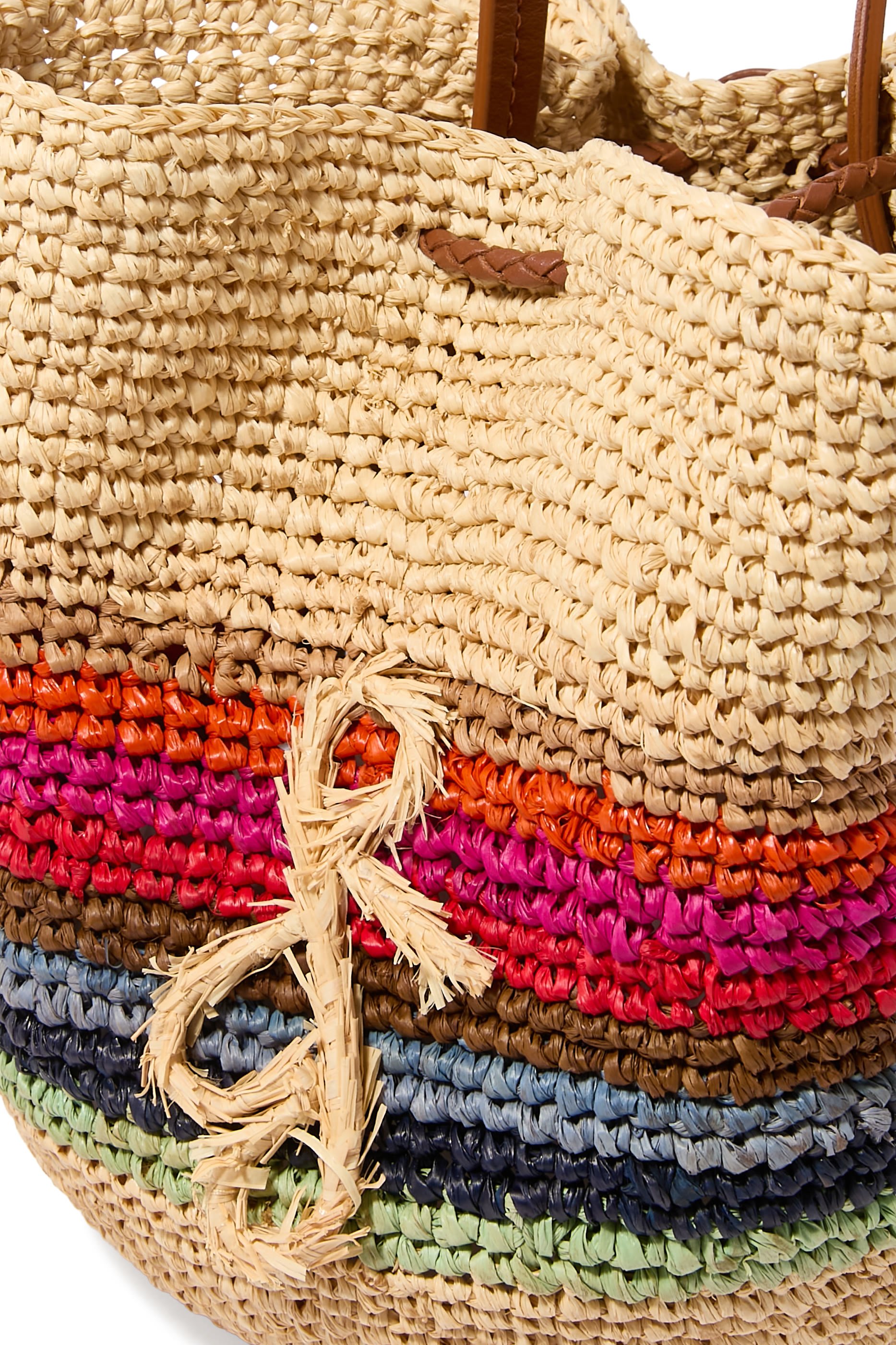 Striped Pouch Bag