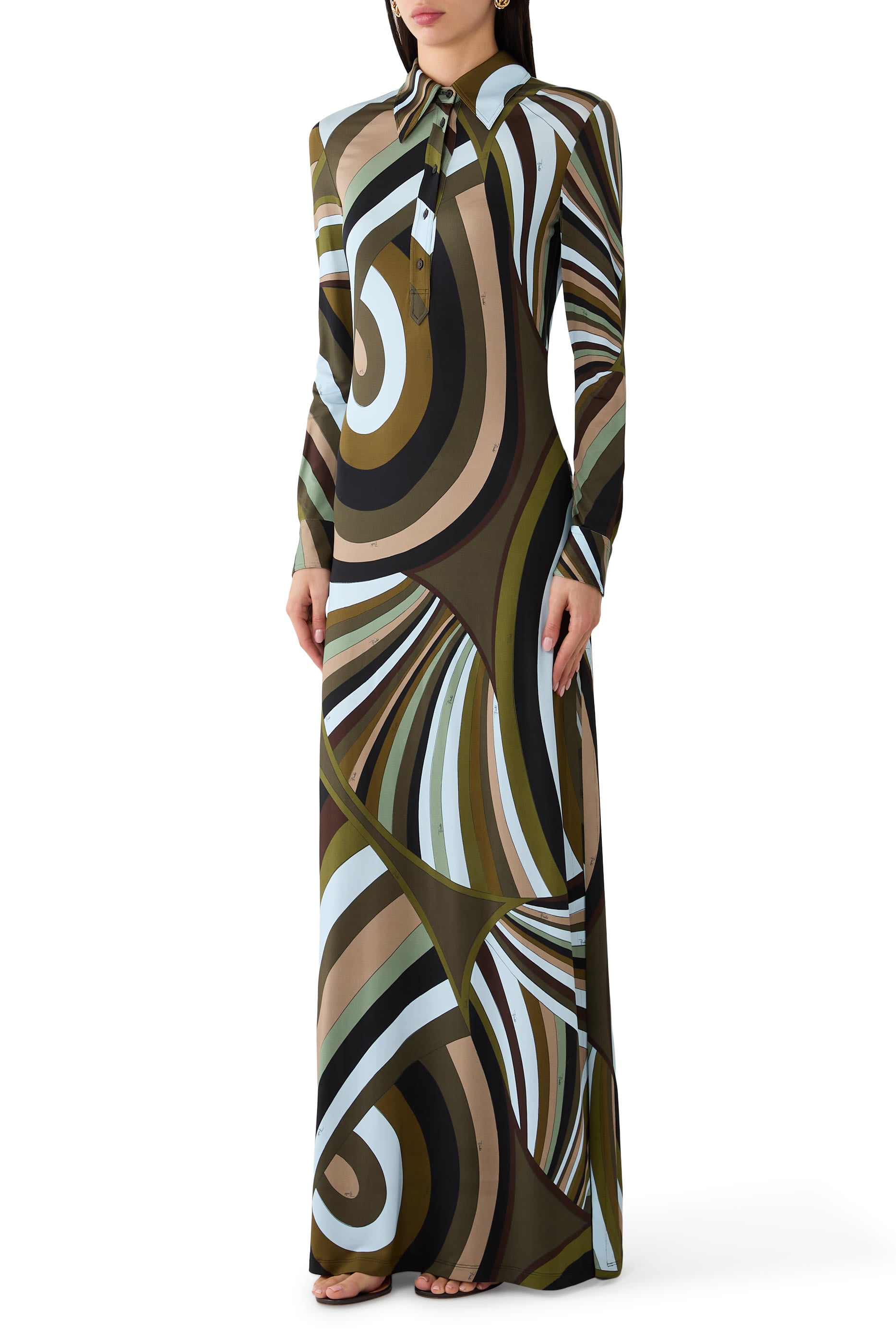 Iride Print Chemisier Dress