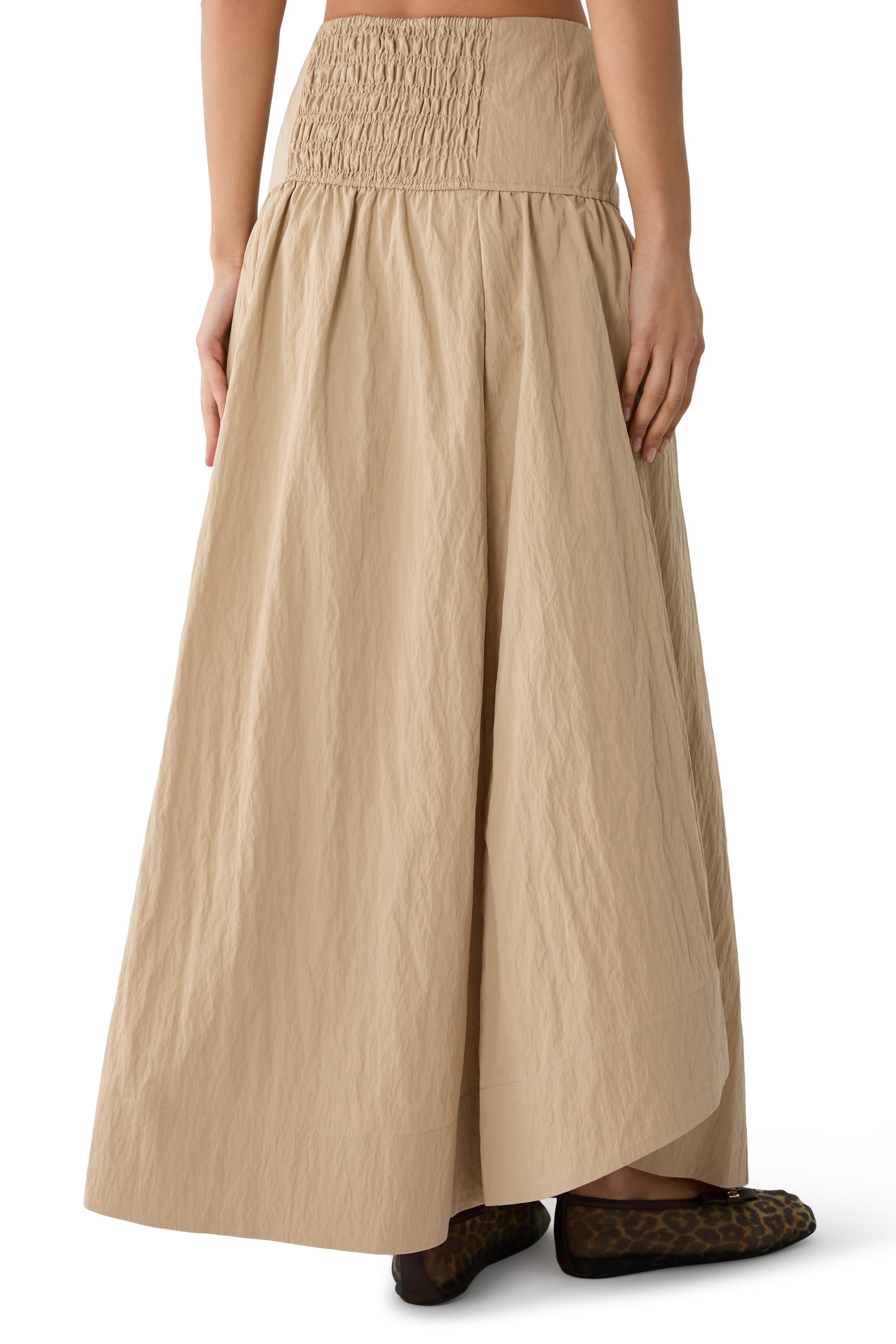  Washed Cotton Corset Skirt 