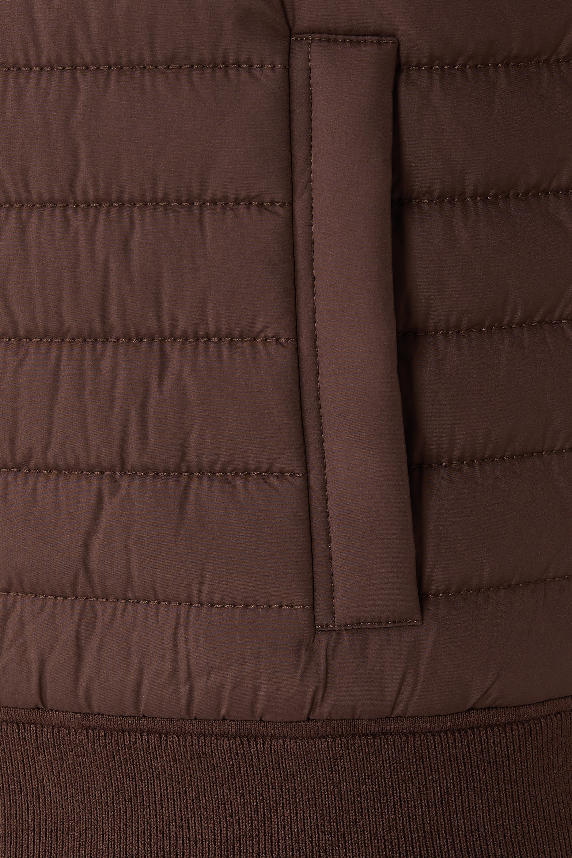 H-Facente Padded Front Zip-Up Jacket