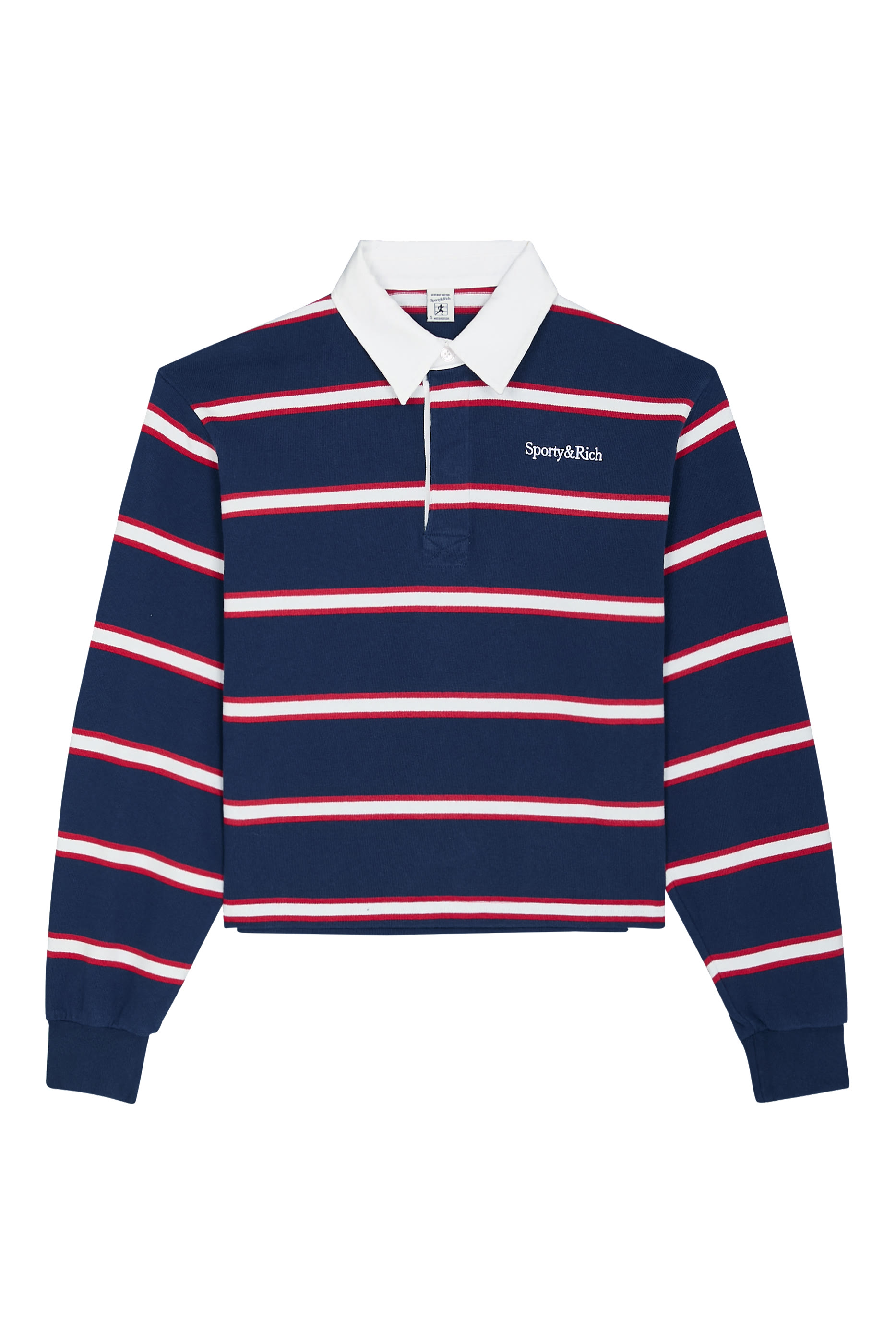 Blondie Serif Logo Rugby Polo Sweatshirt