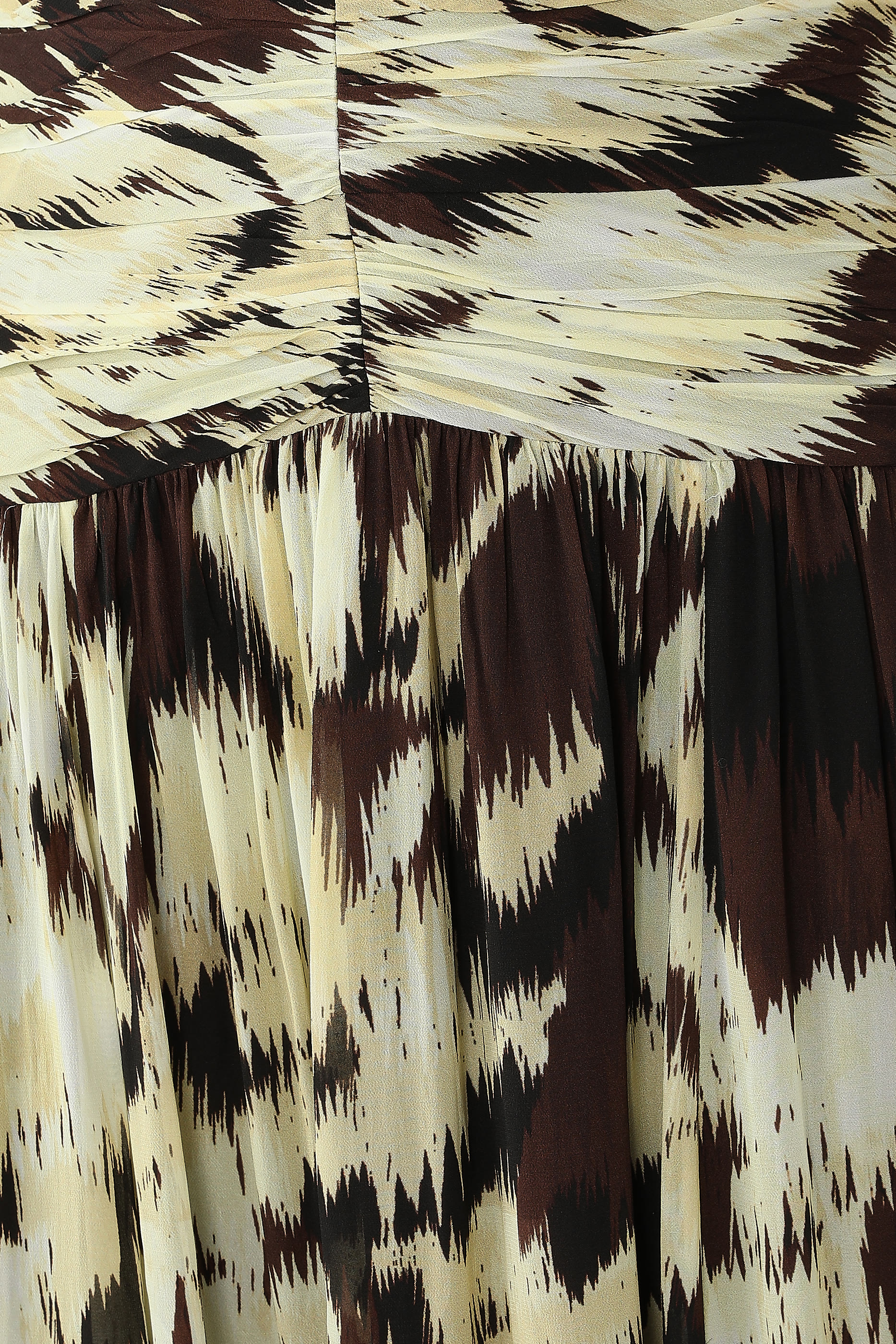 Benny Plunged Gathered Maxi Dress