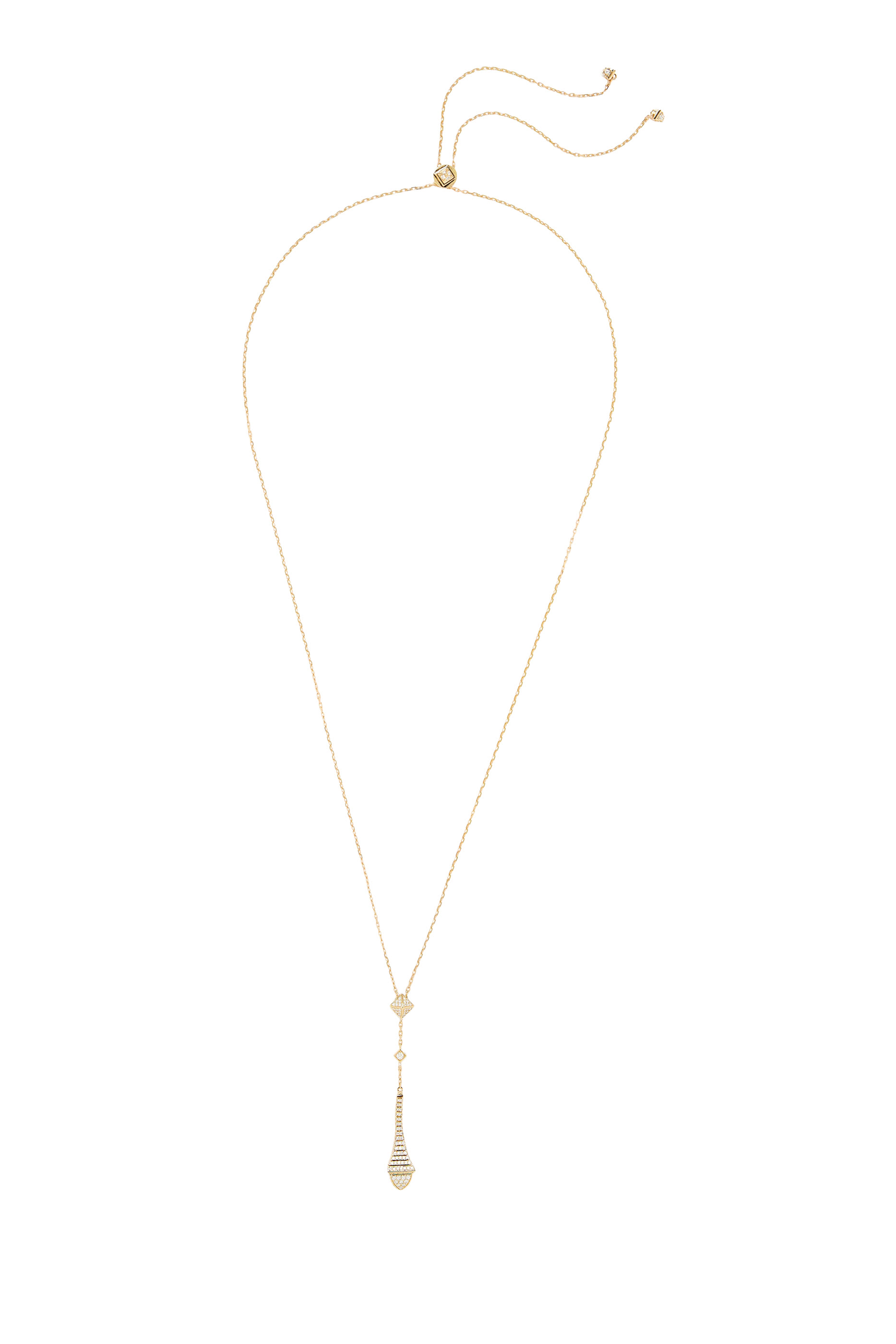 Cleo Teardrop Pendant, 18k Yellow Gold & Diamonds