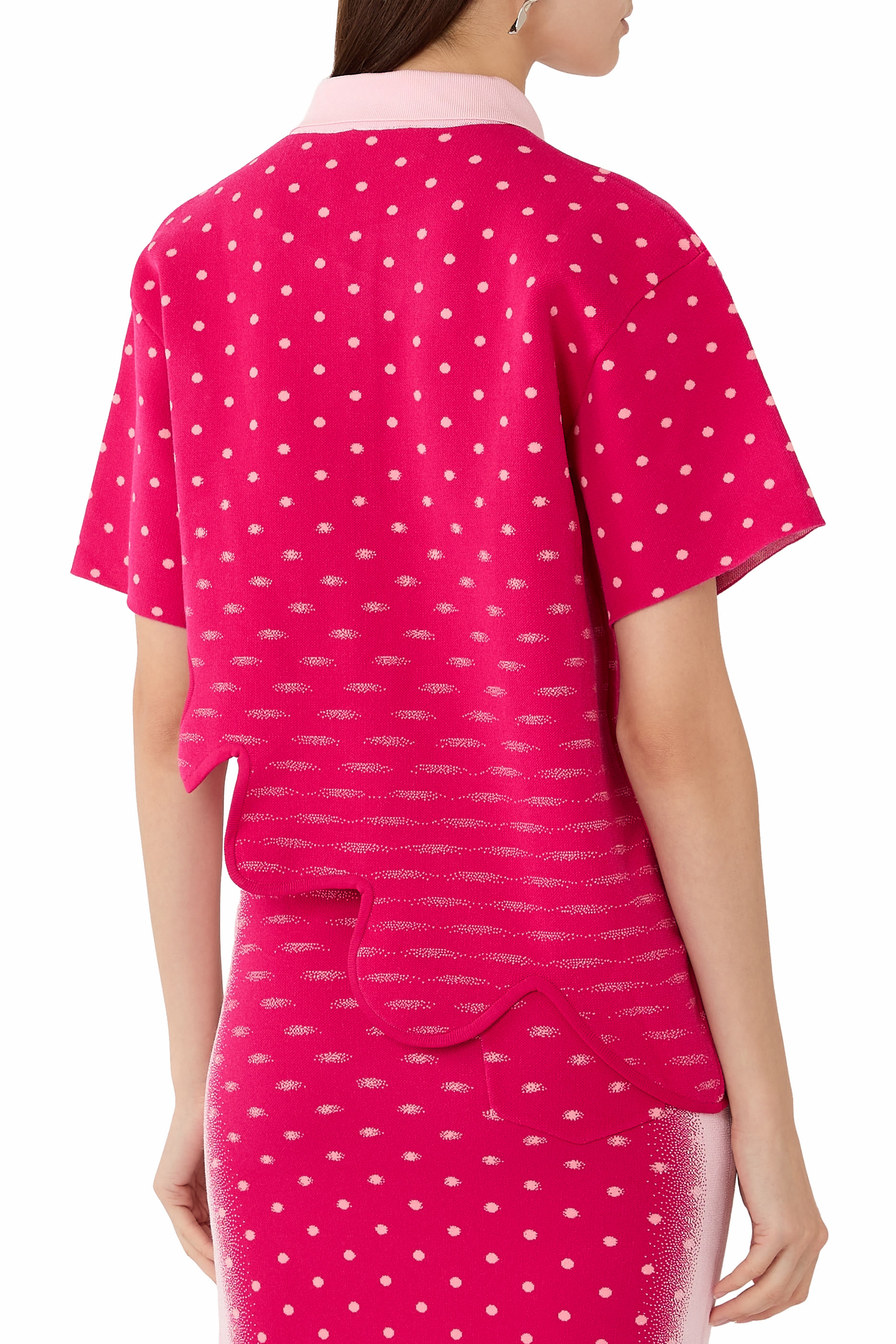 Ebony Wavy Polo Shirt