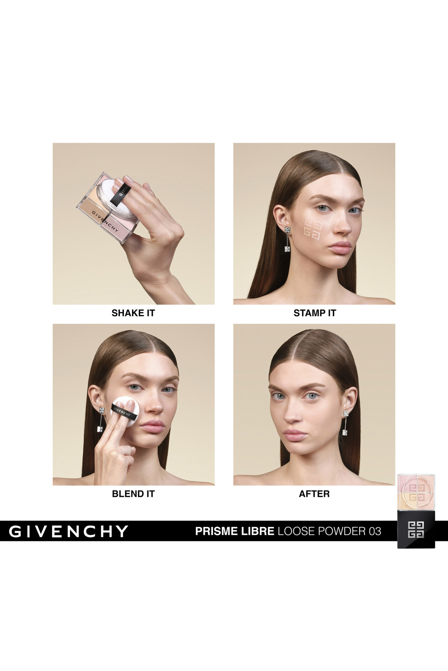 Prisme Libre Loose Powder, 4-color Loose Setting and Finishing Powder 