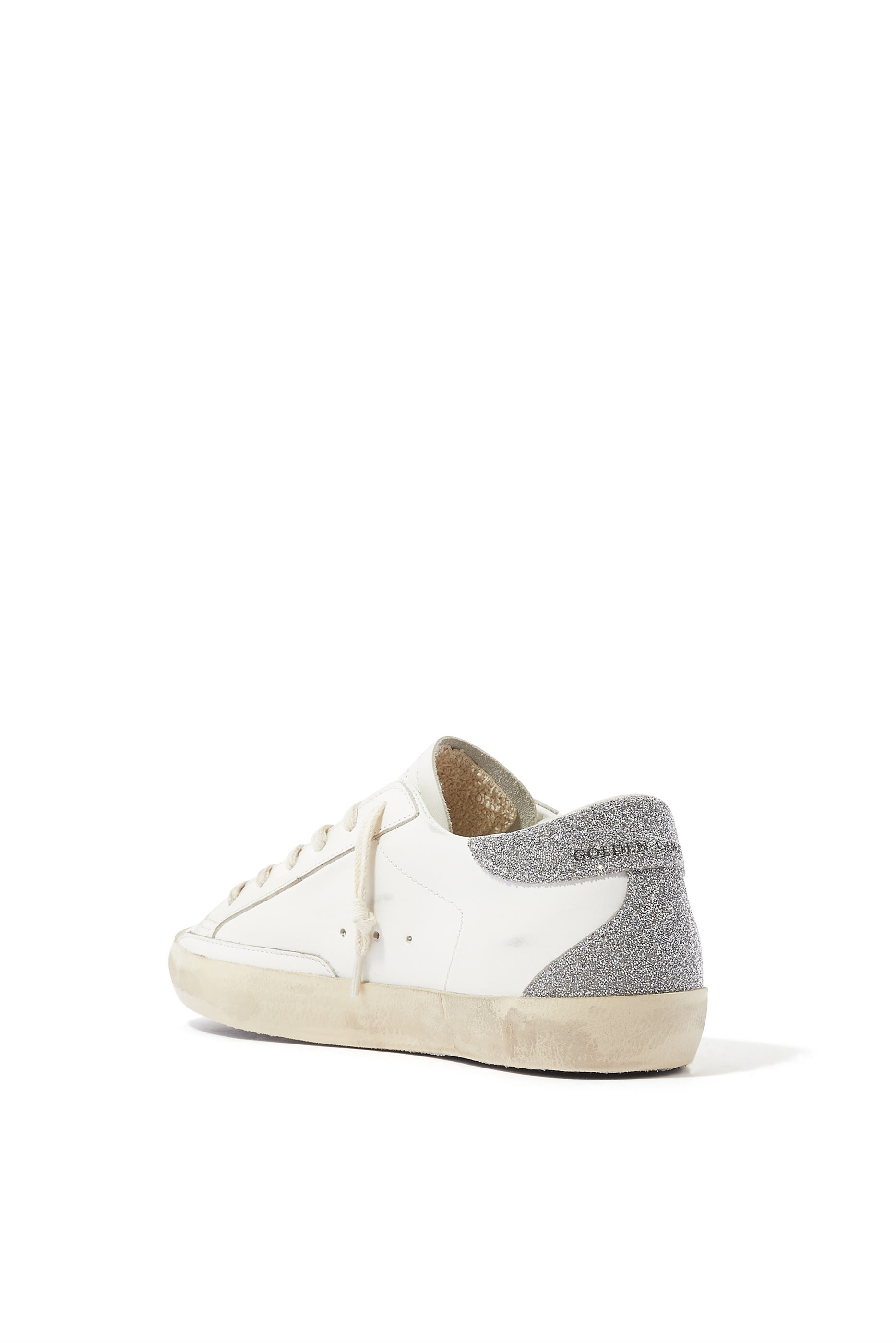 Super-Star Leather Sneakers with Swarovski Crystals