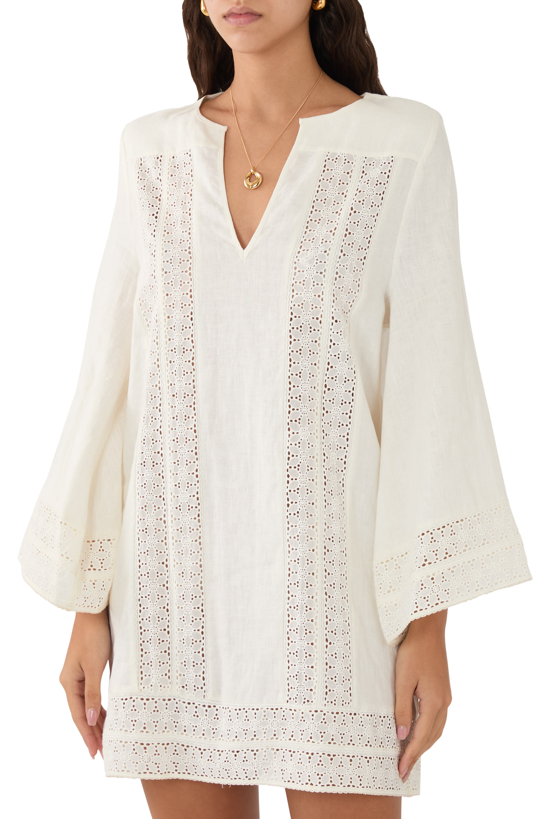 Broderie Smock Dress