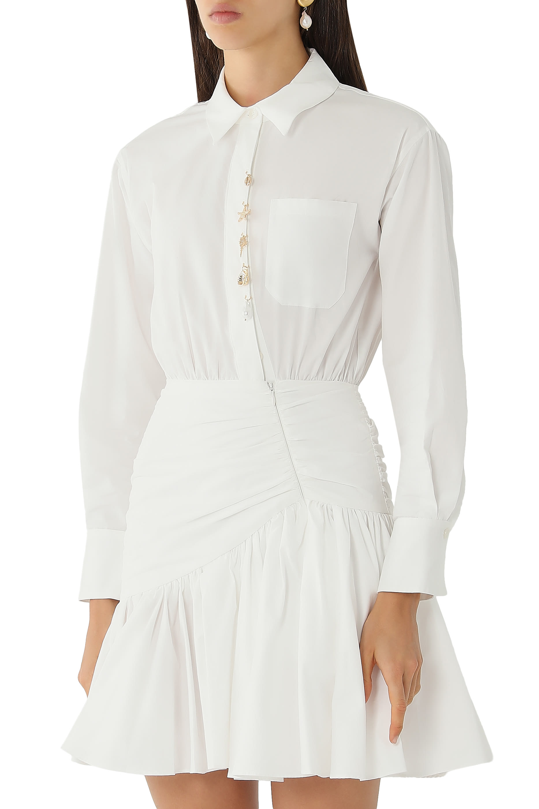 Gathered Mini Dress