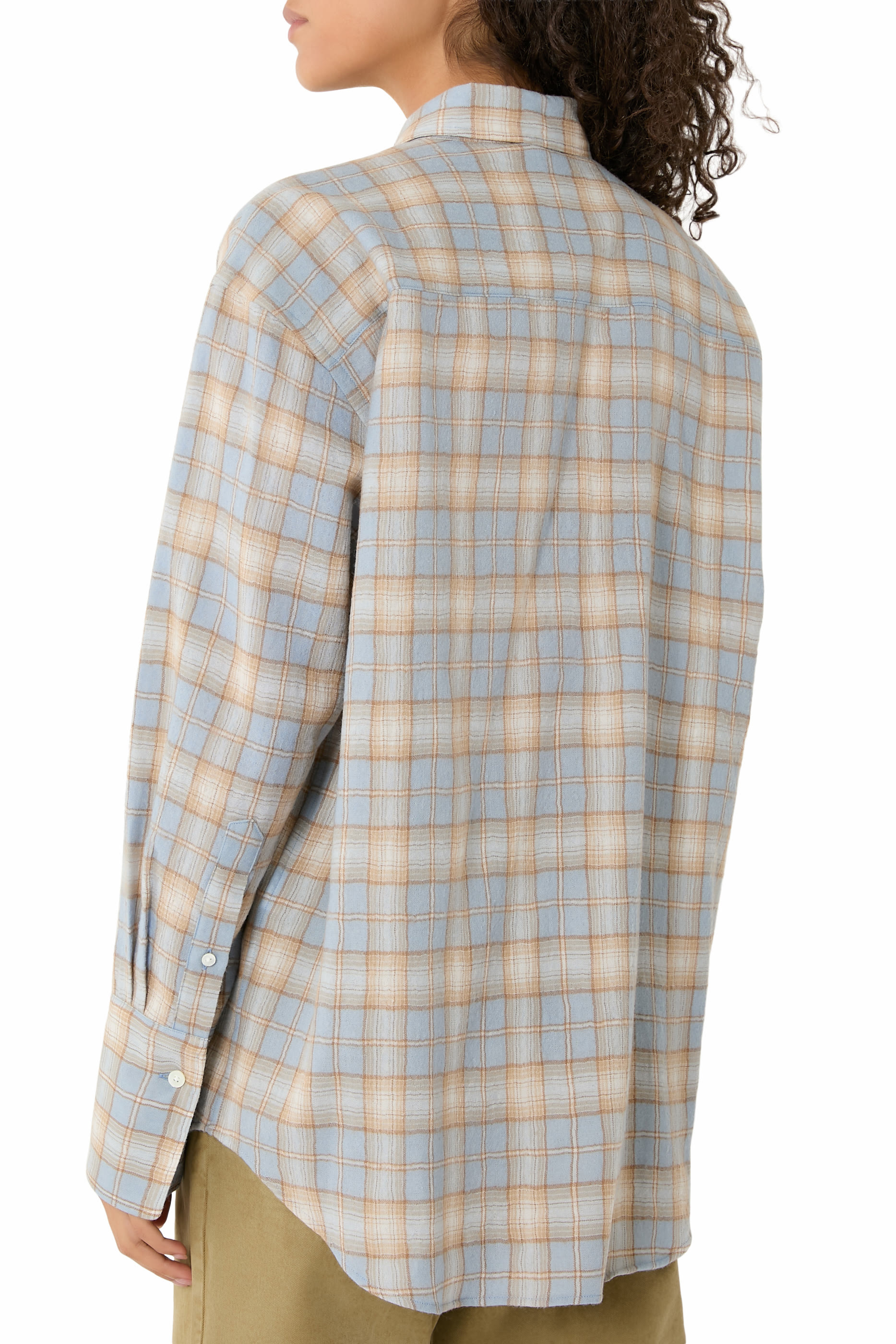 Airy Wool Check Shirt