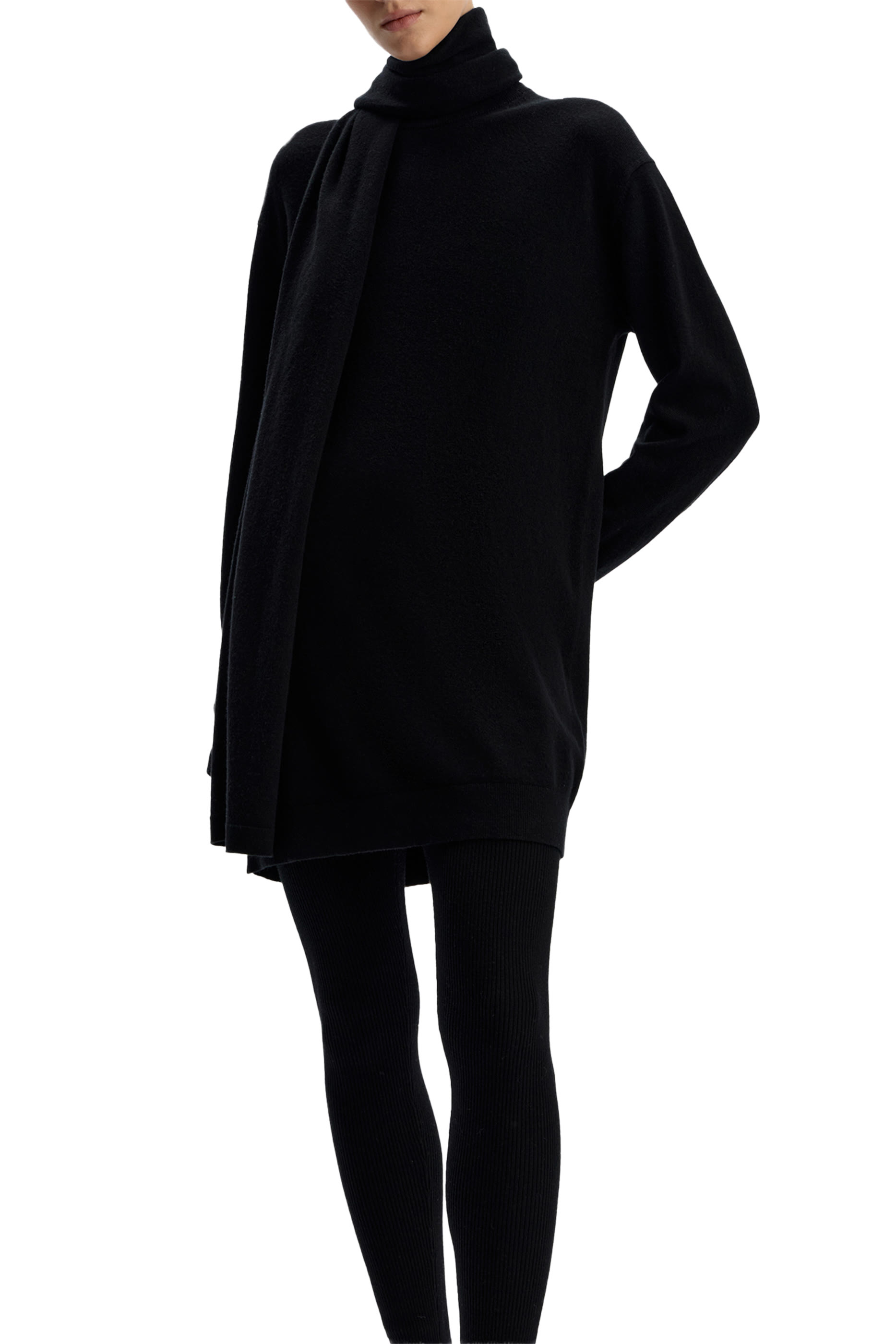 Wool Cashmere Scarf Dress