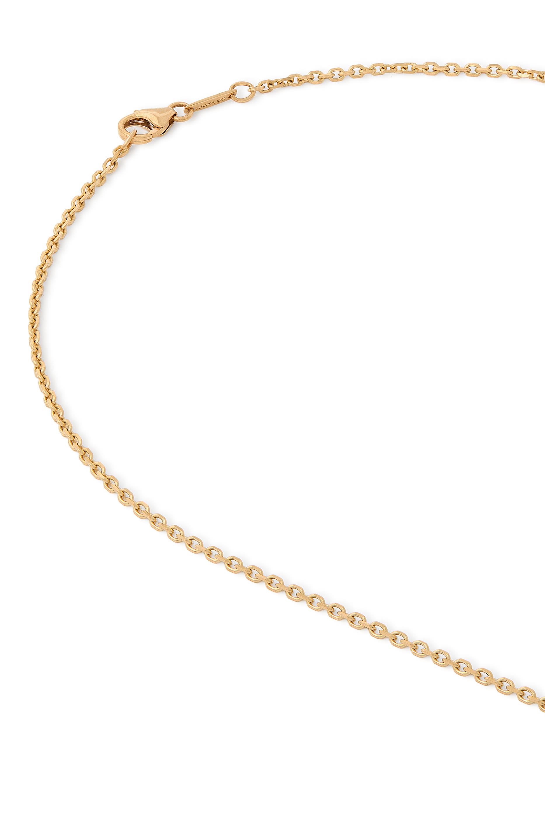 Pear-Shaped Loulou Locket, 18k Yellow Gold, Diamonds & Emerald