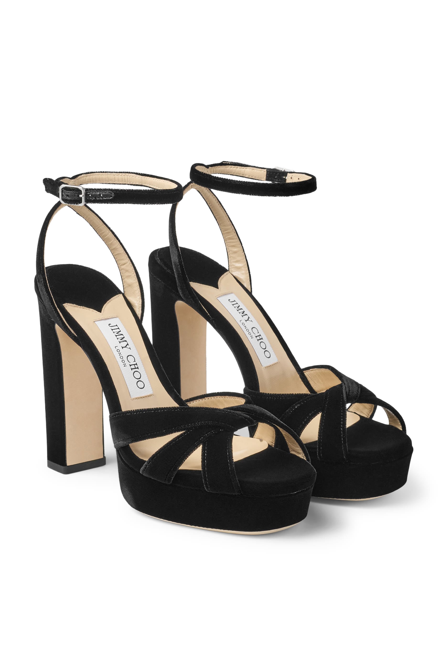 Heloise 120 Velvet Platform Sandals