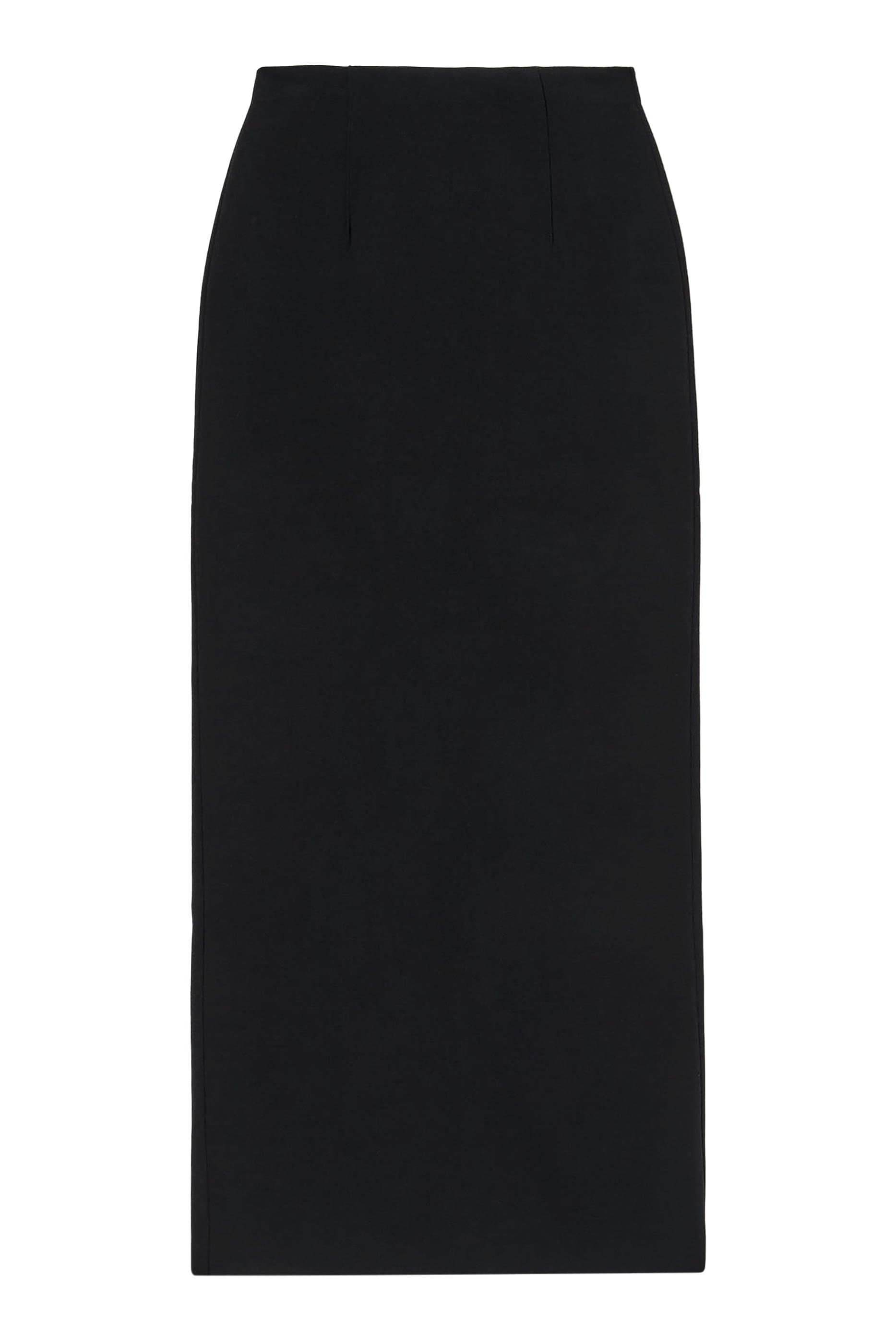  Wool Stretch Double Face Knit Skirt