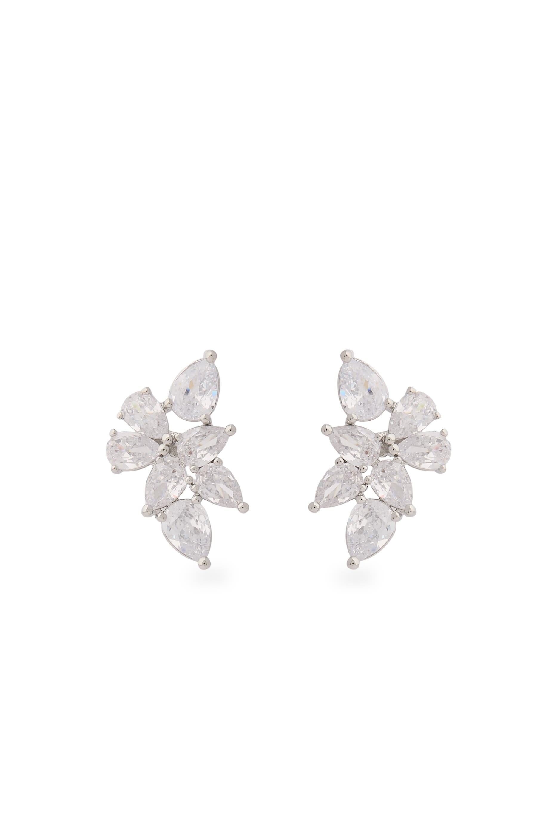  Nina Studs,  Sterling Silver & Cubic Zirconia