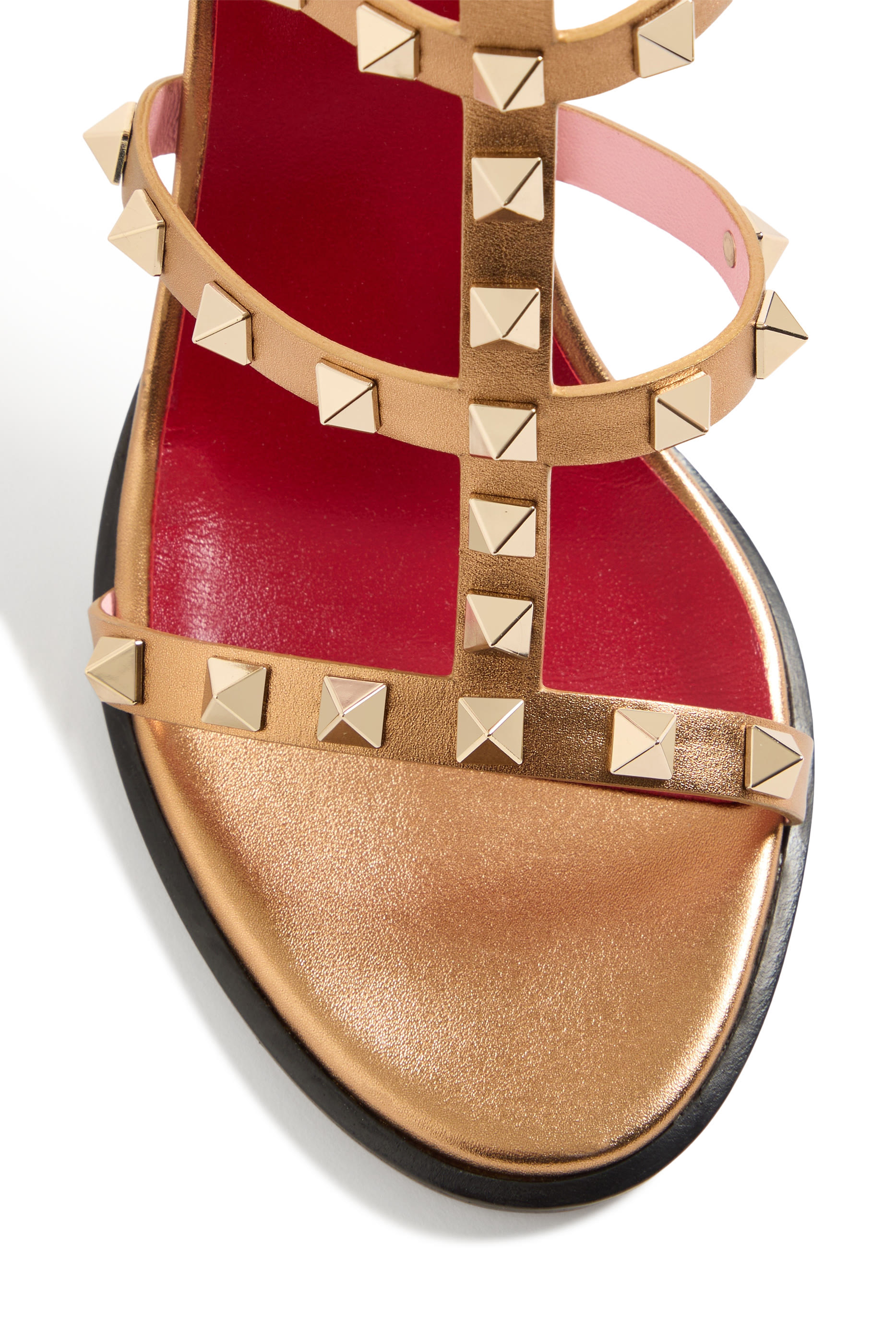 Rockstud 90 Laminated Calfskin Sandals