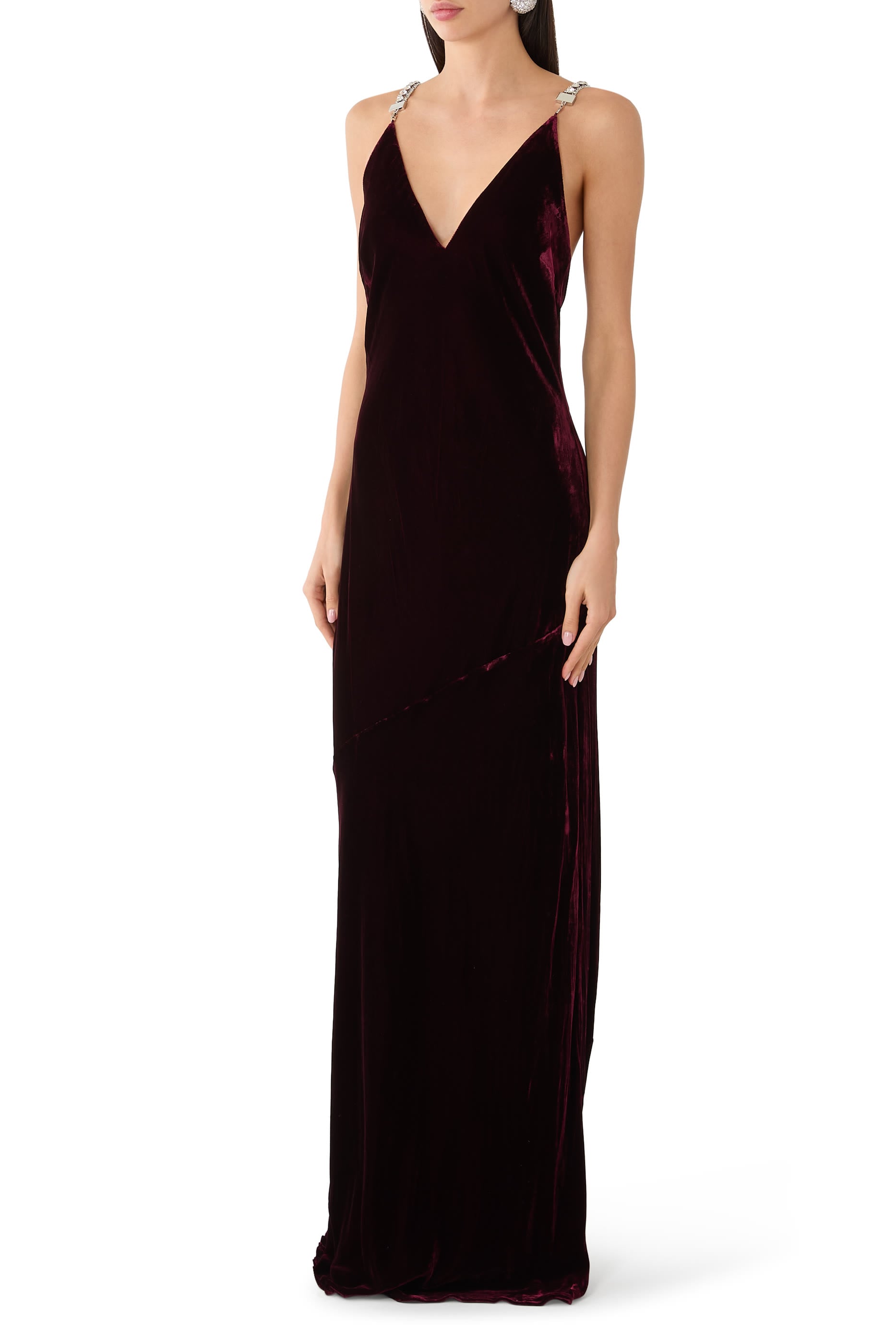 Saint Beaded Strap Gown