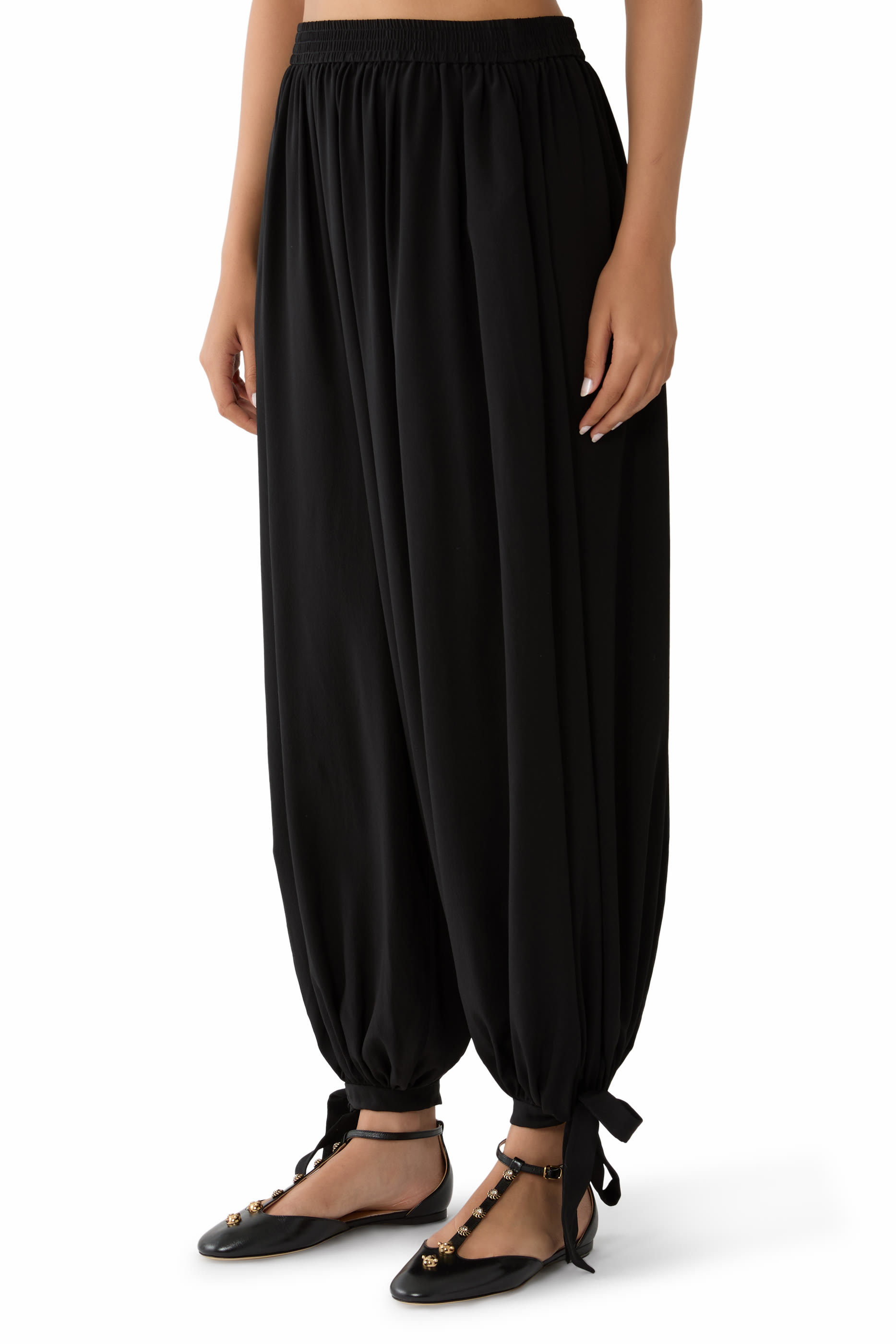Fluid Pleated Pants 