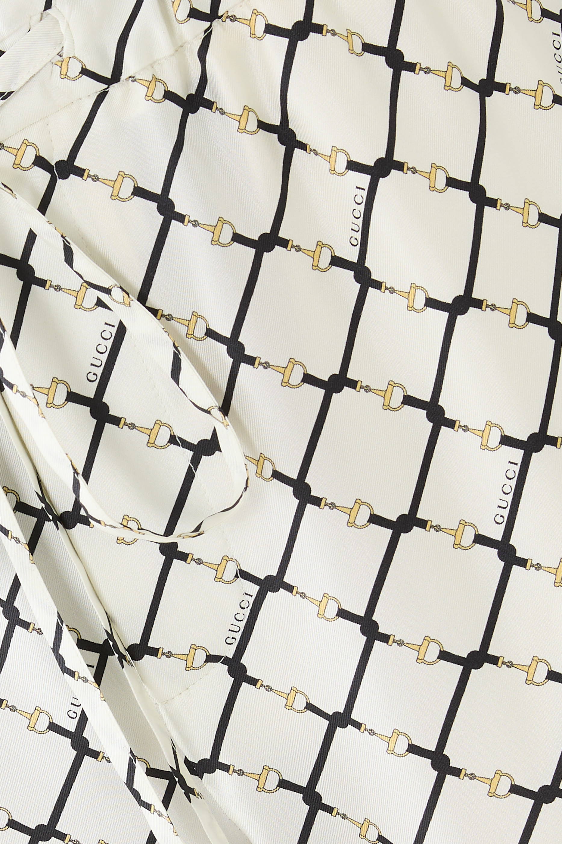  Printed Silk Twill Trousers