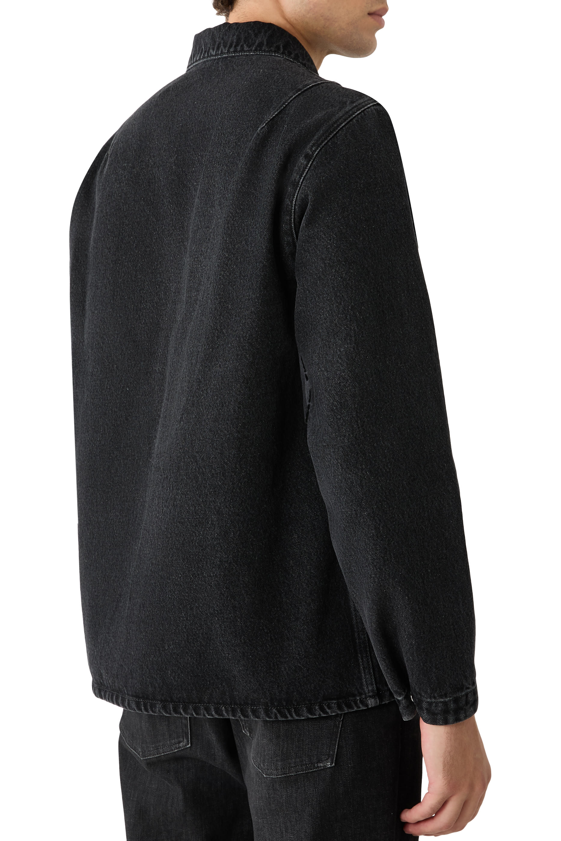 Logo Badge Zip-Fastening Overshirt