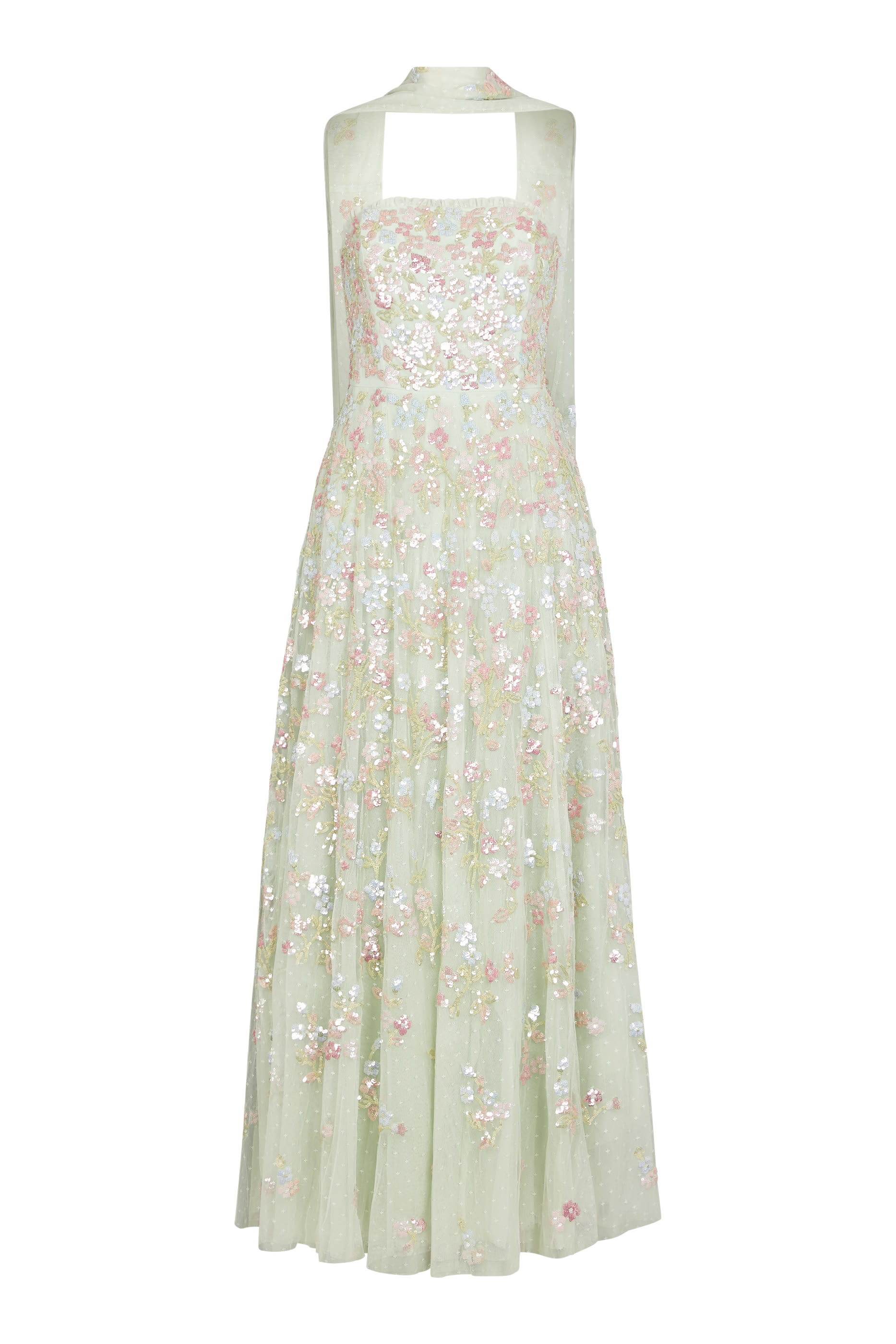  Forget-Me-Not Strapless Gown