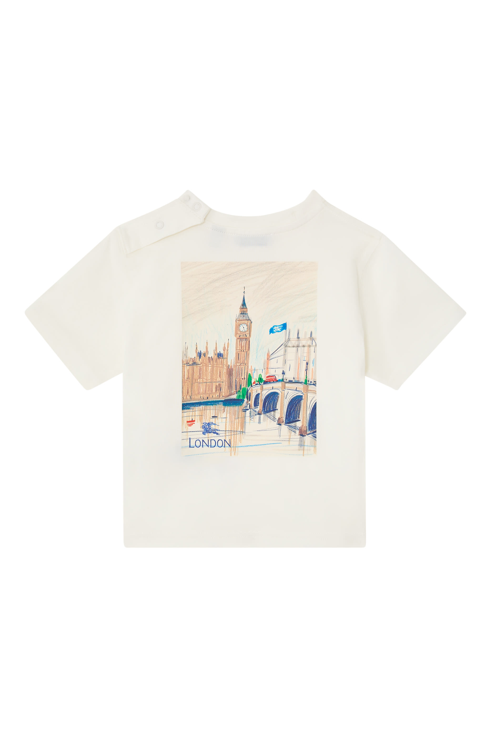 Kids London Bear Cotton T-Shirt