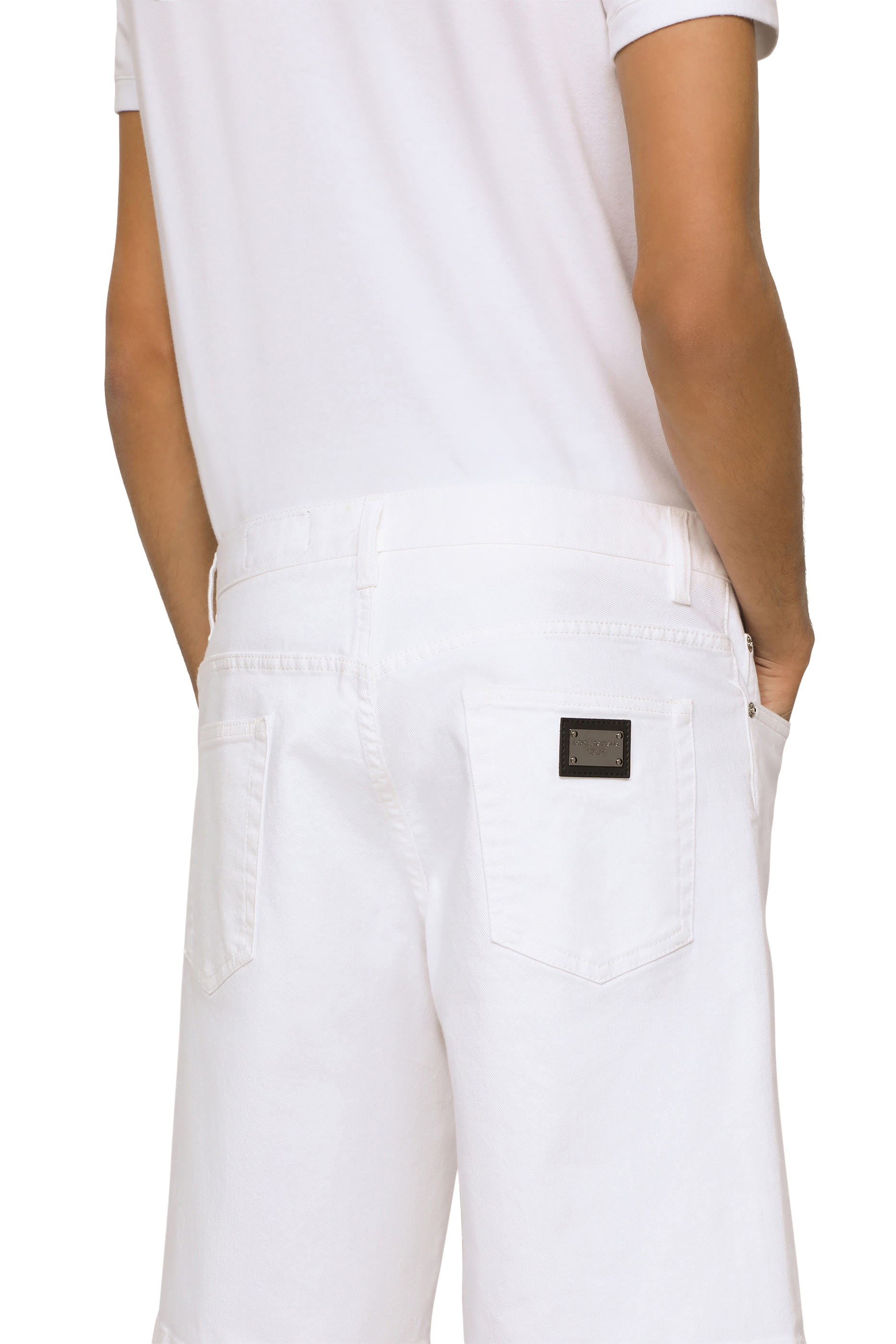 Stretch Denim Shorts