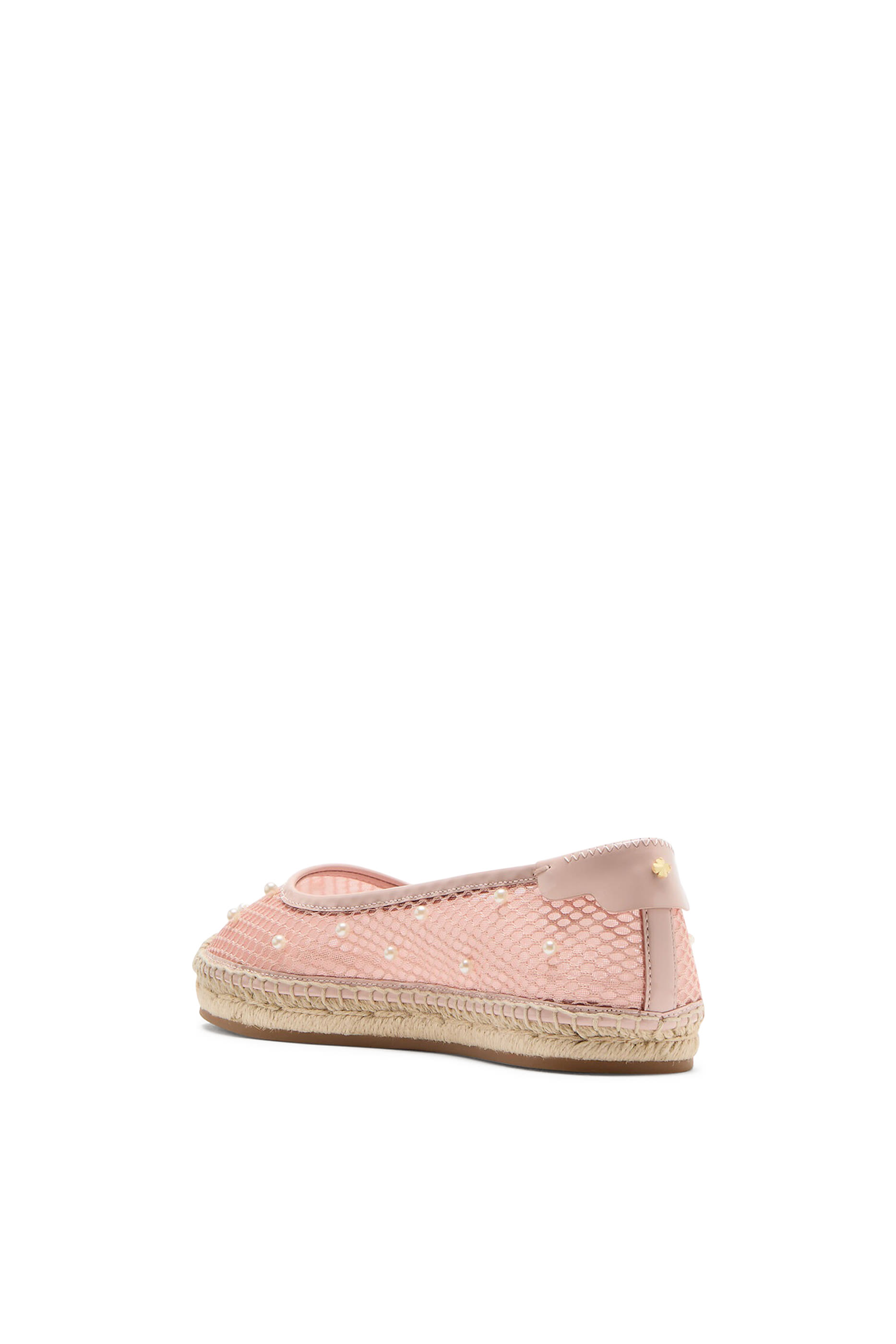 Pearl Fishnet Espadrille Ballet Flats