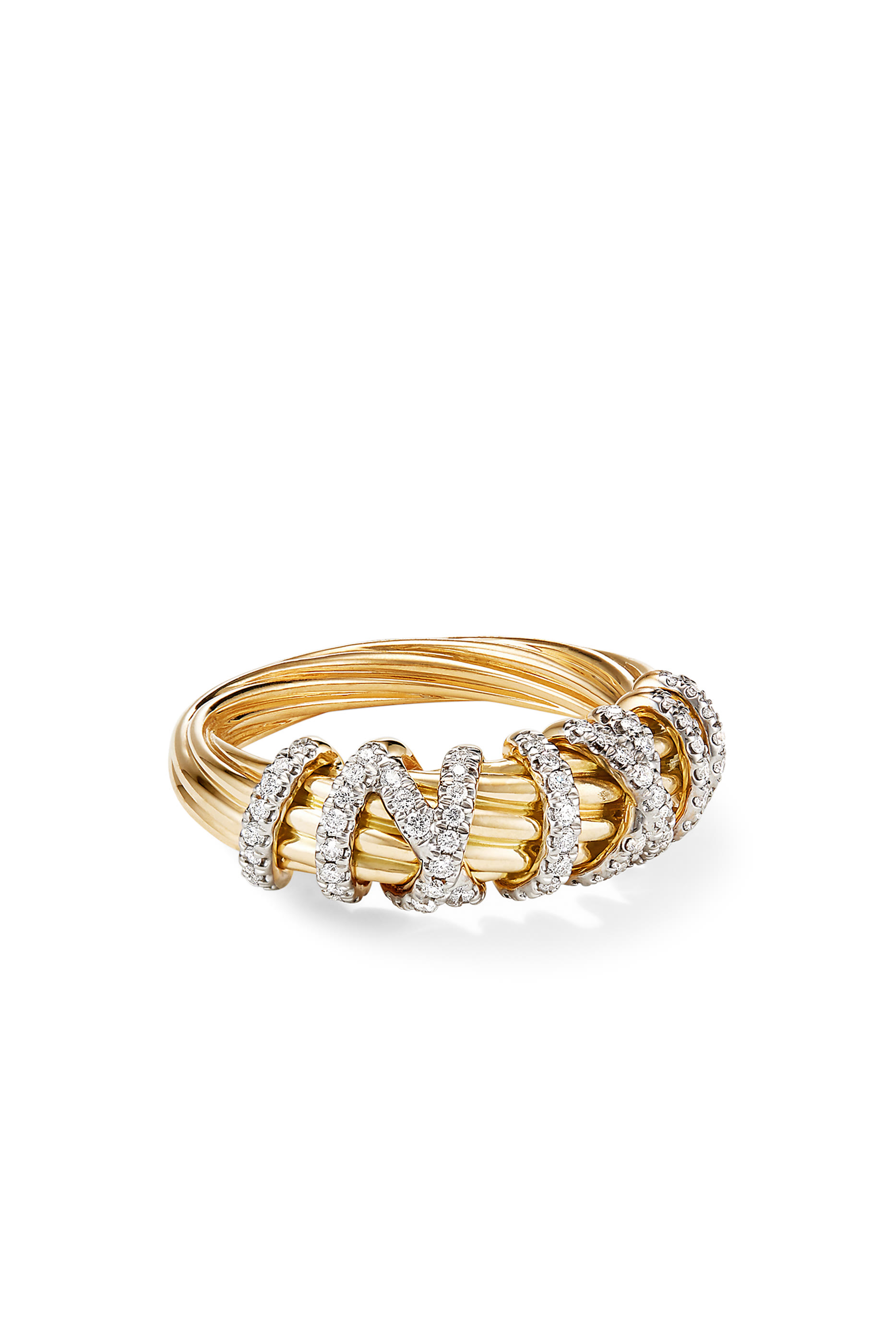Helena Ring, 18K Yellow Gold & Diamonds