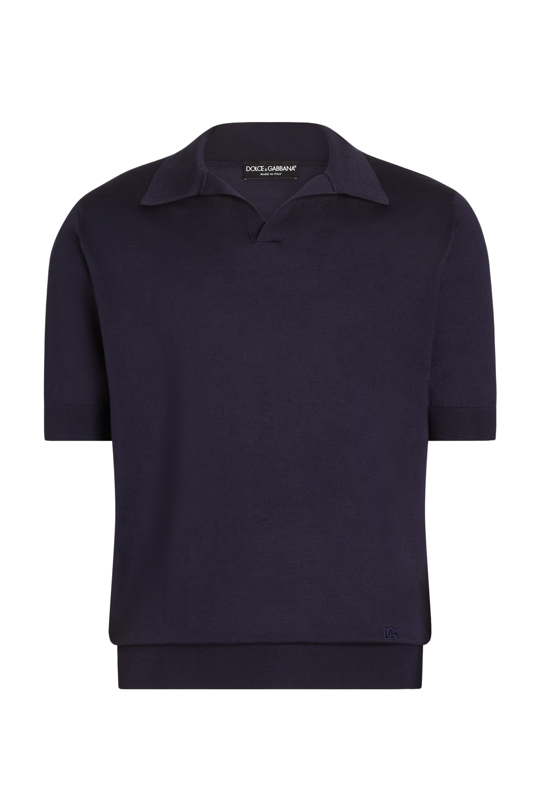  Silk Knit Polo Shirt 