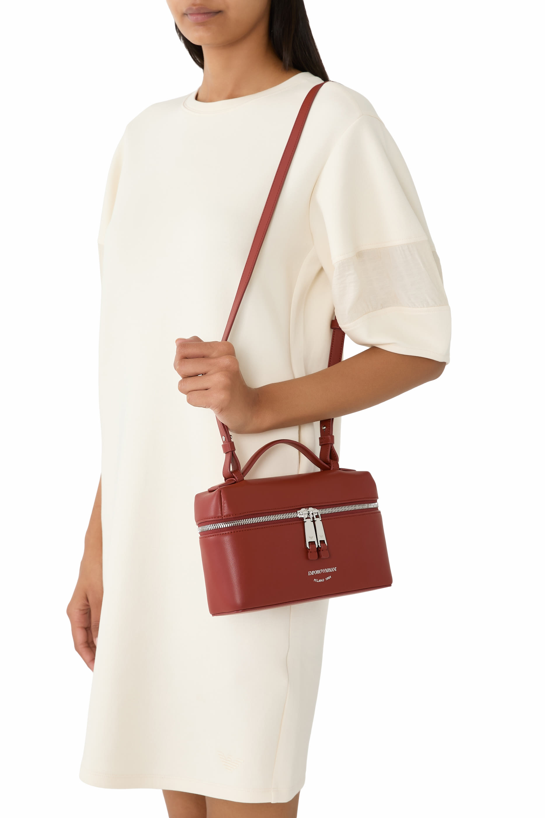 Shoulder Strap Nappa Leather Vanity Case