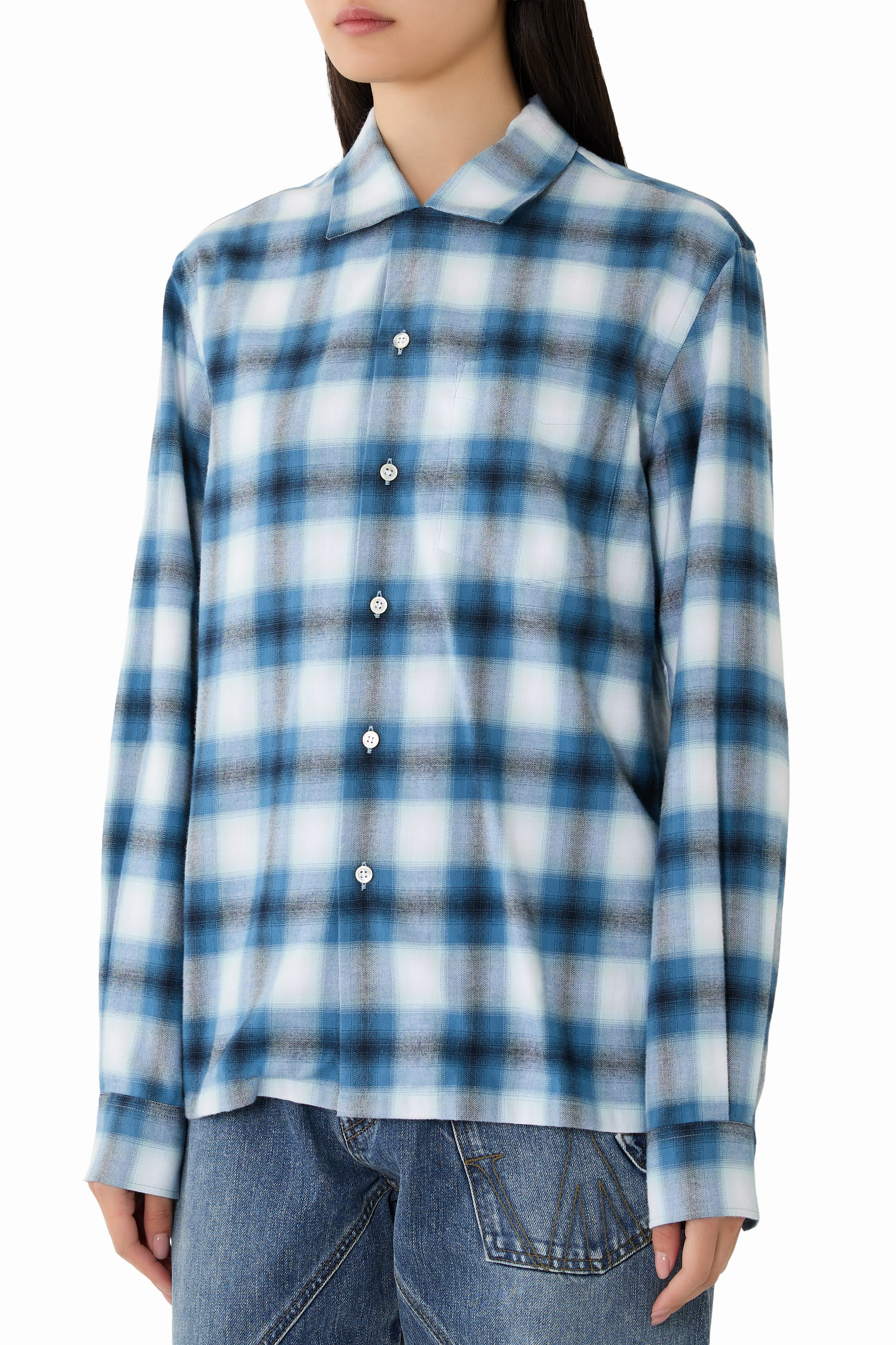 Gradient Checkered Shirt 
