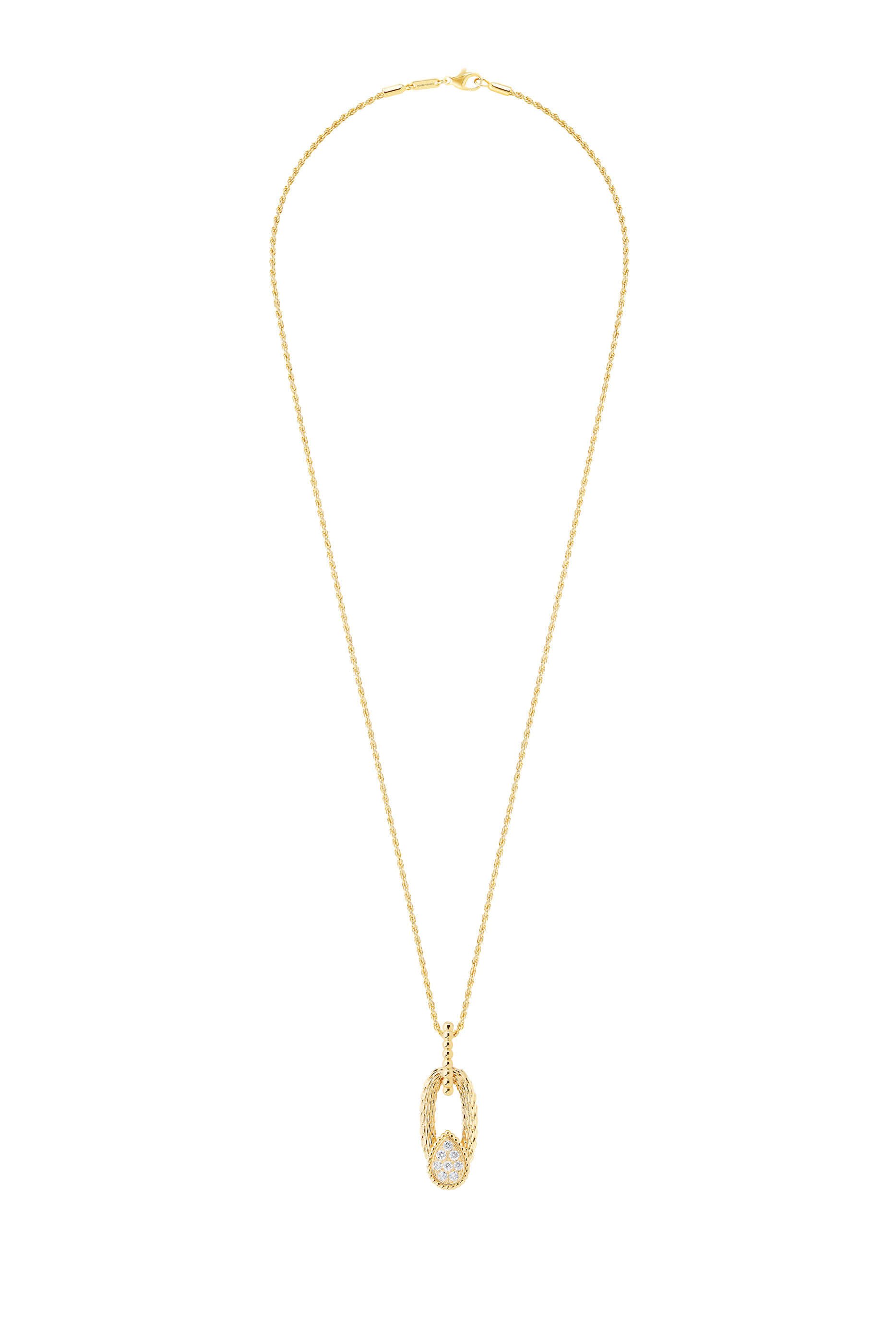 Serpent Bohème Vintage Pendant, 18K Yellow Gold & Diamonds
