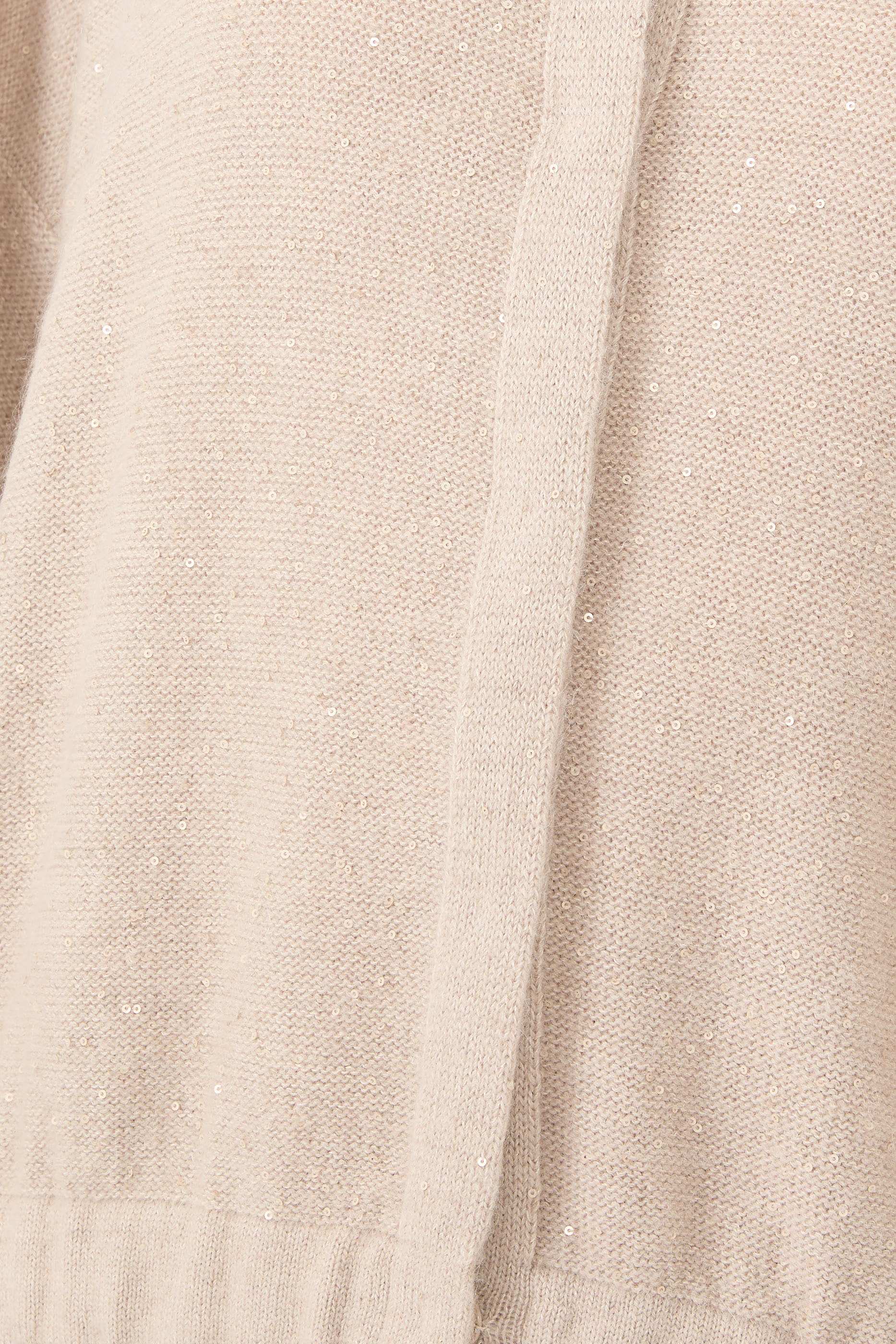  Sequinned Platinum Crewneck Cardigan