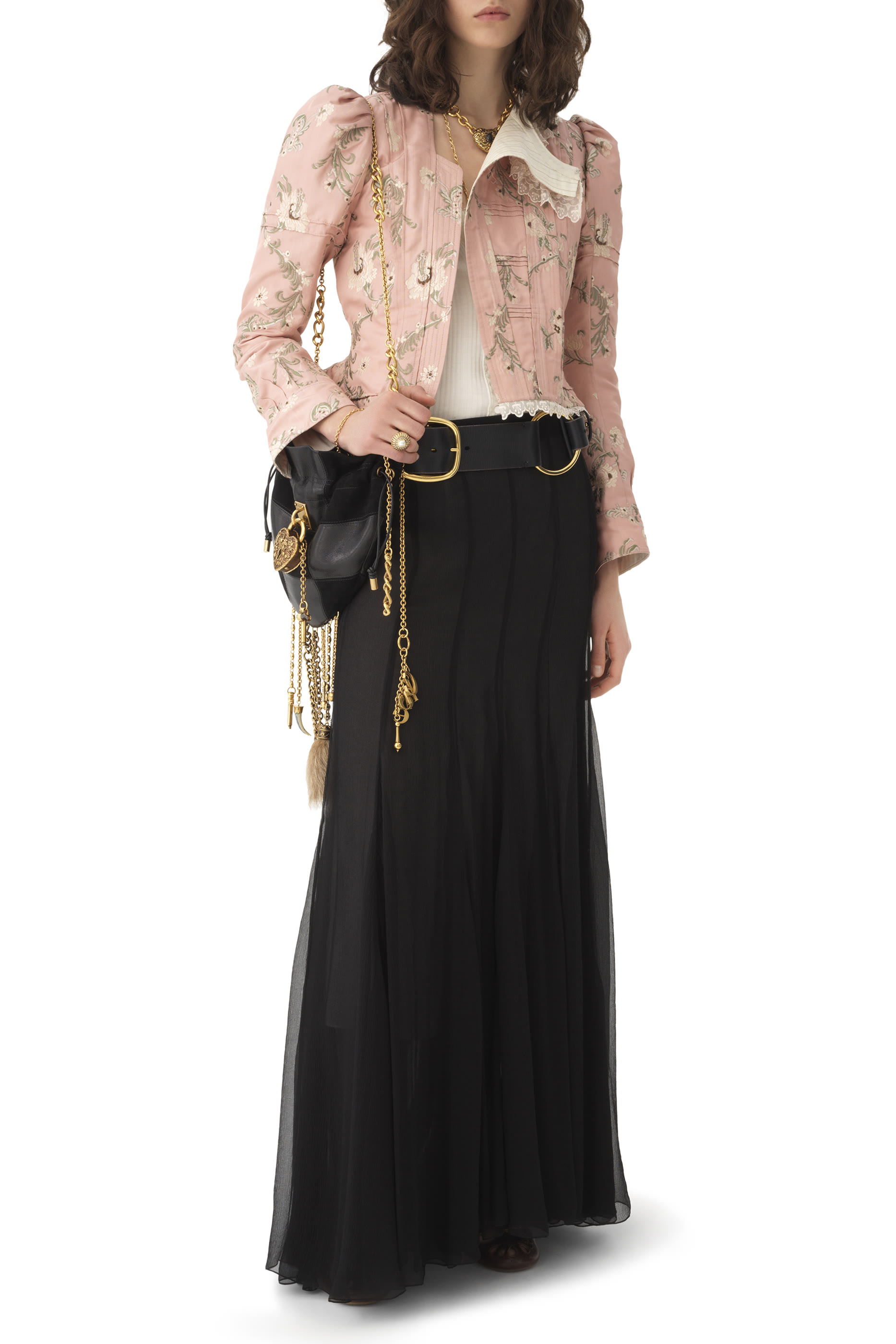  Fluid Maxi Skirt in Silk Mousseline