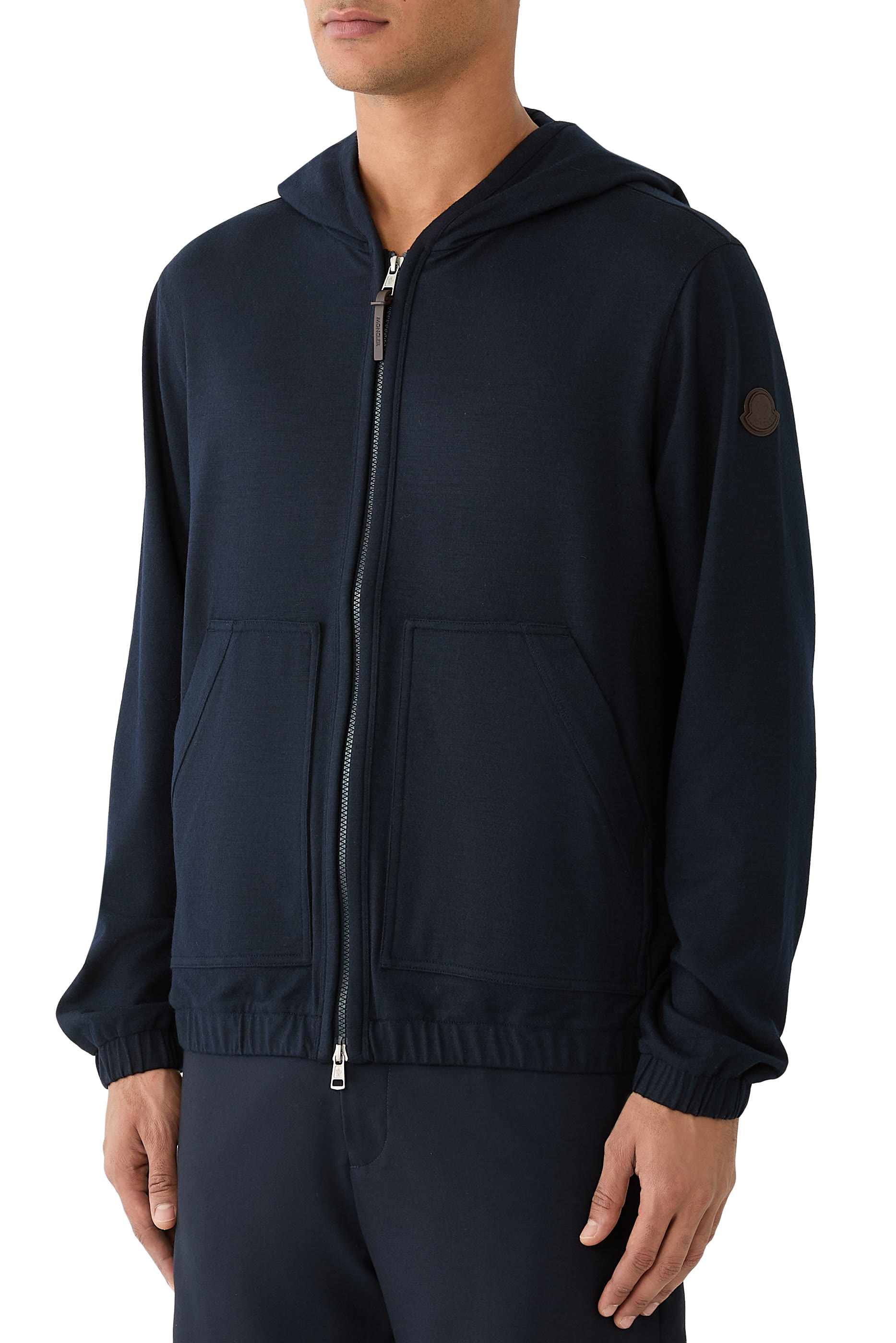 Logo Zip-Up Cardigan