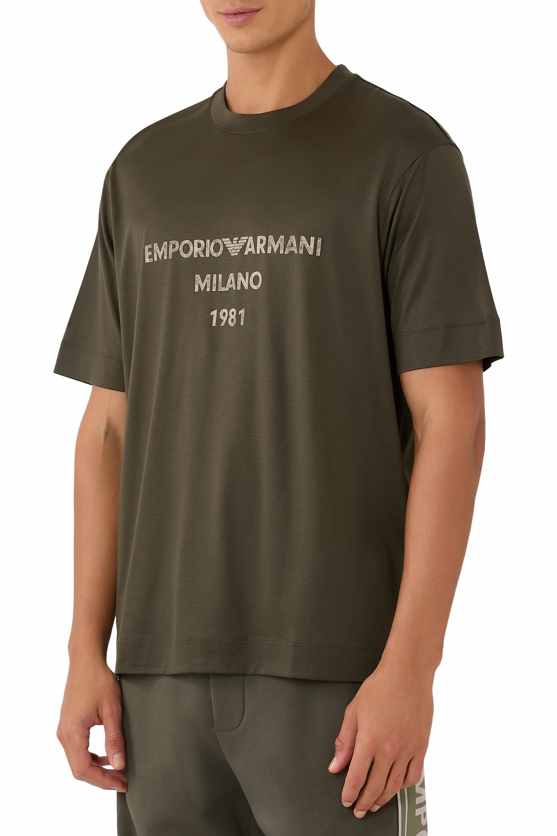 ASV Lyocell T-shirt with Vintage Logo Print 