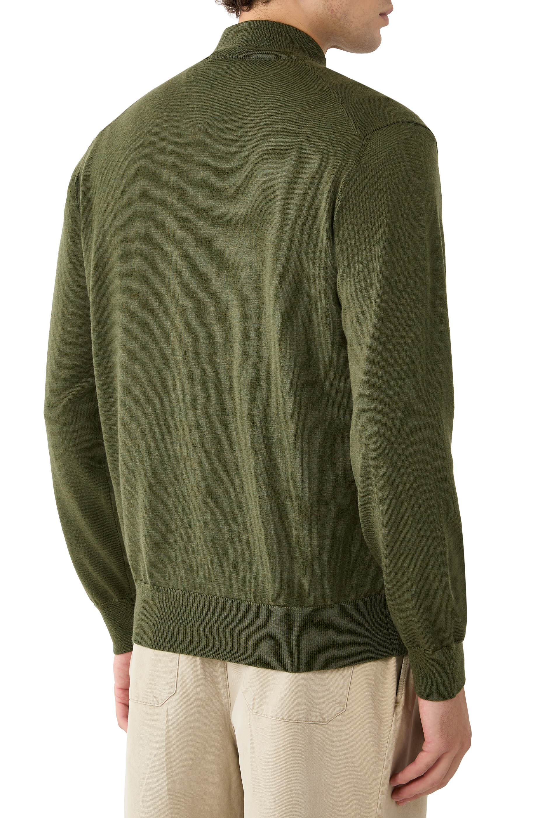 Logo Quarter Zip Sweater