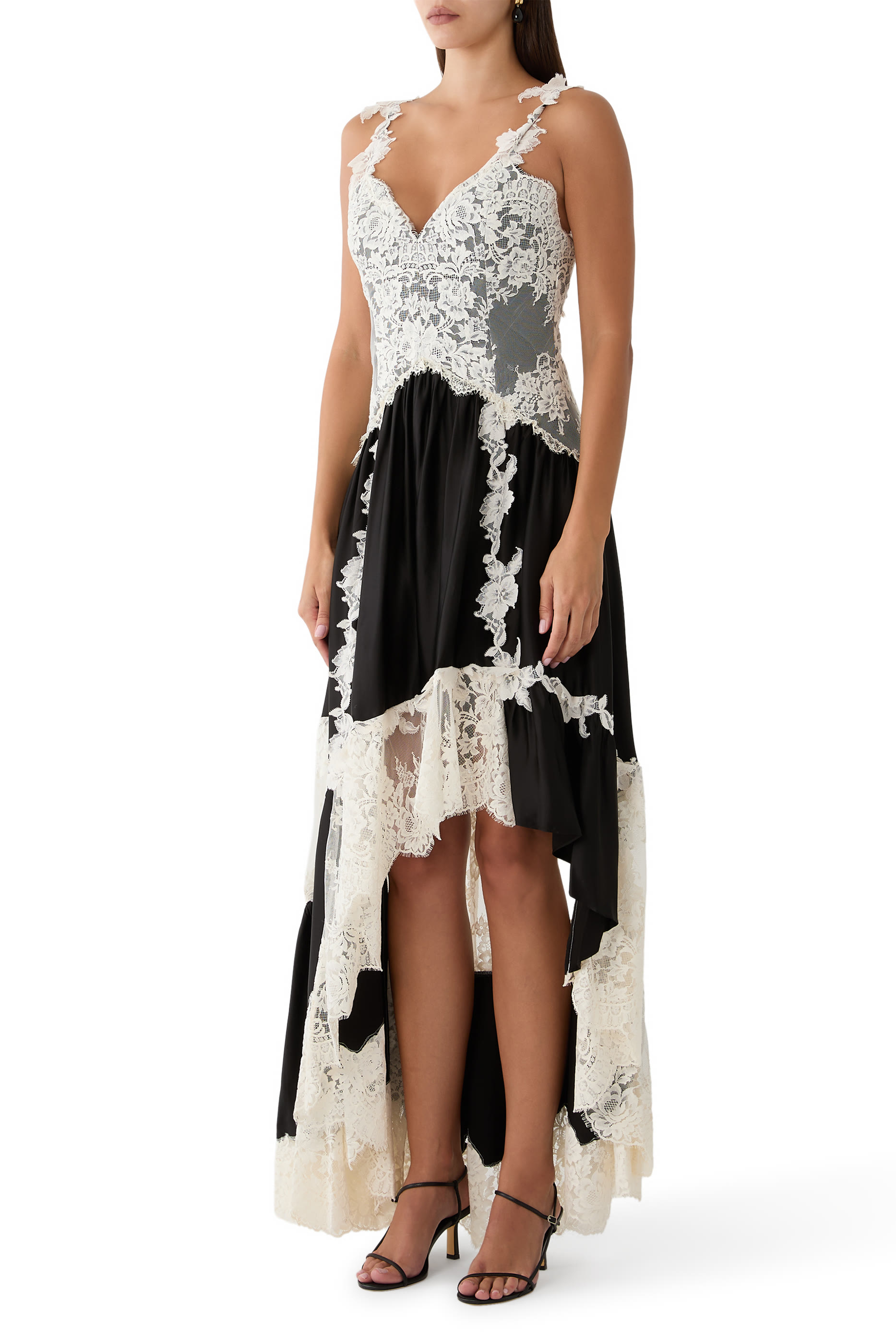 Adla Asymmetrical Lace Dress