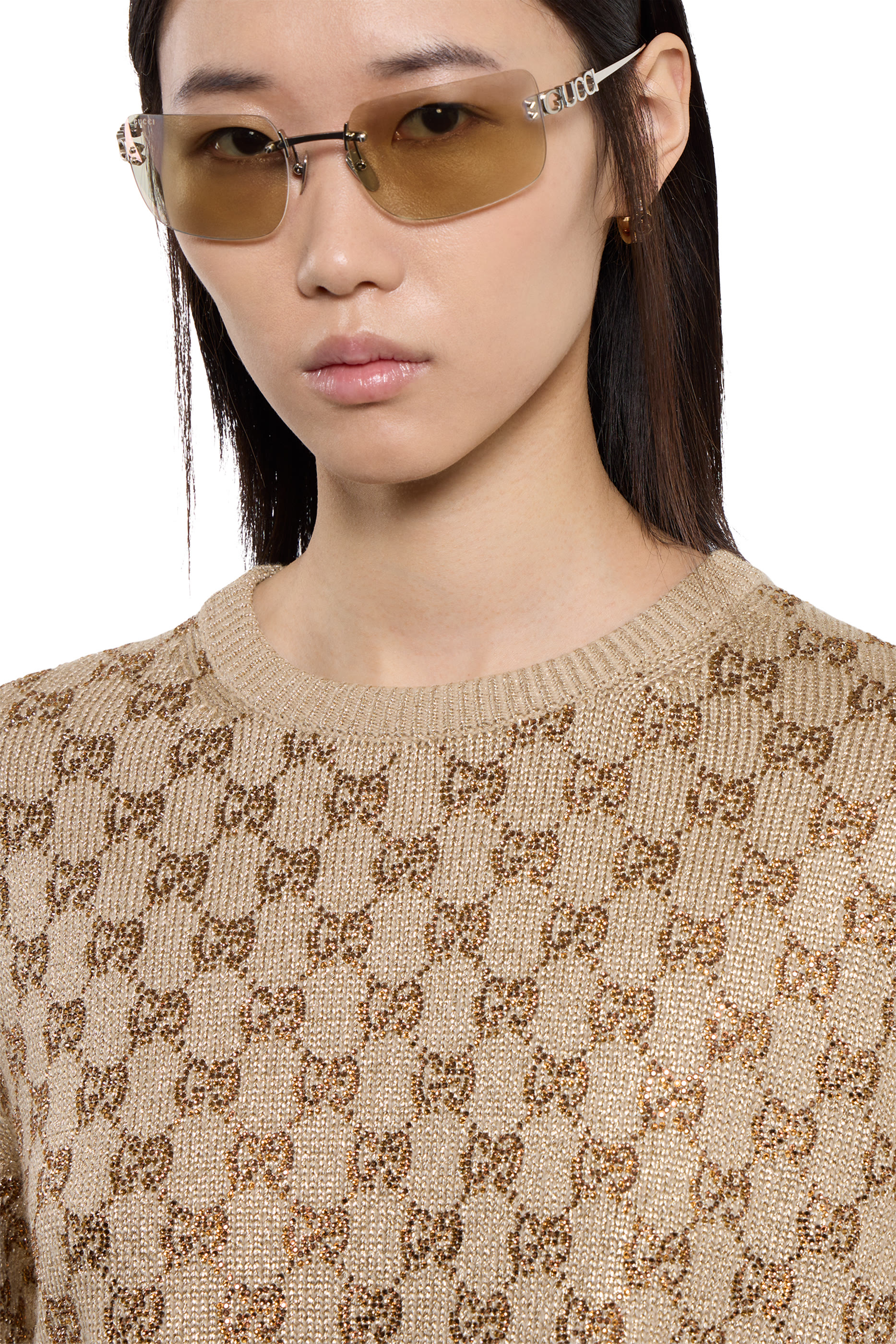 Allover GG Crystals Sweater