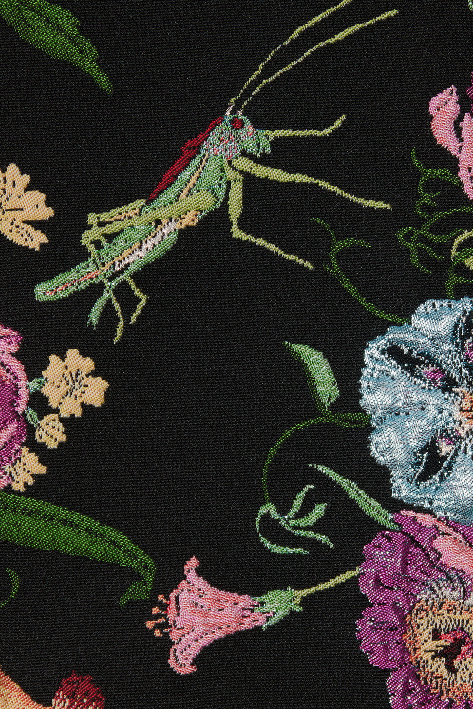 Flora Silk Brocade Mini Skirt