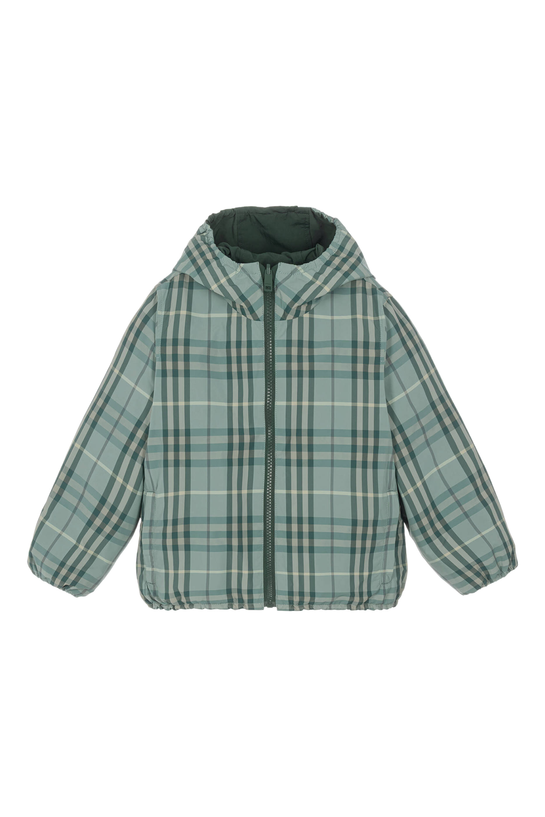 Kids Reversible Check Hooded Jacket 