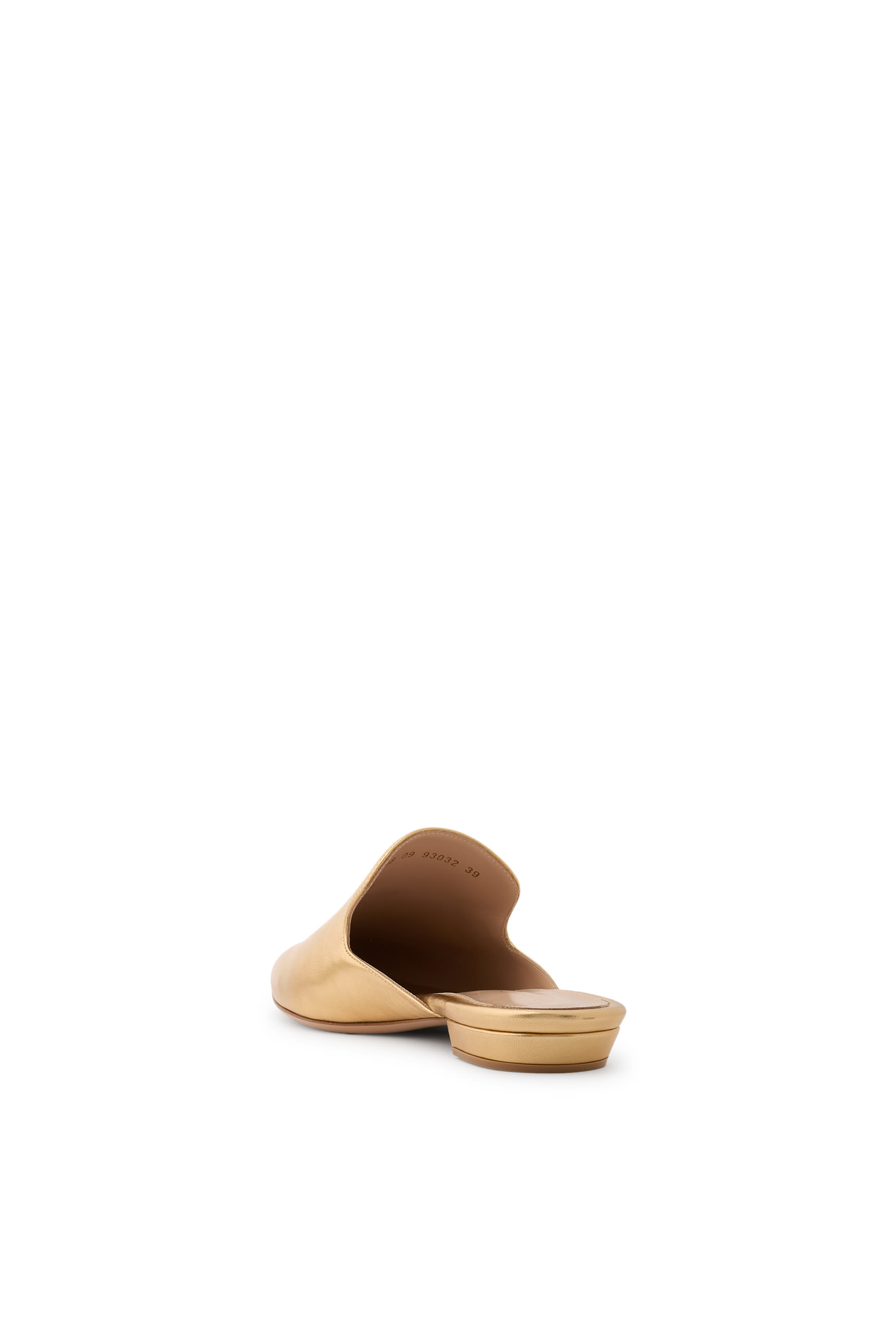 Raja Metallic Leather Mules