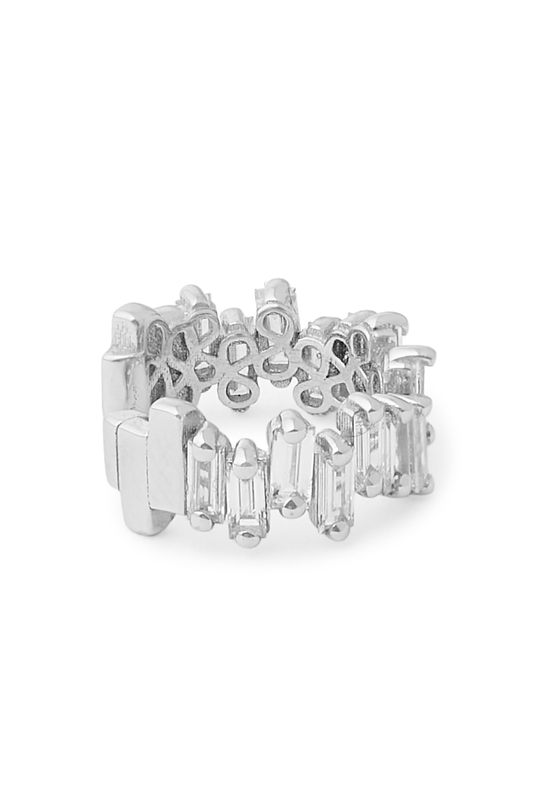 Ear Cuff, 18K White Gold & Diamonds