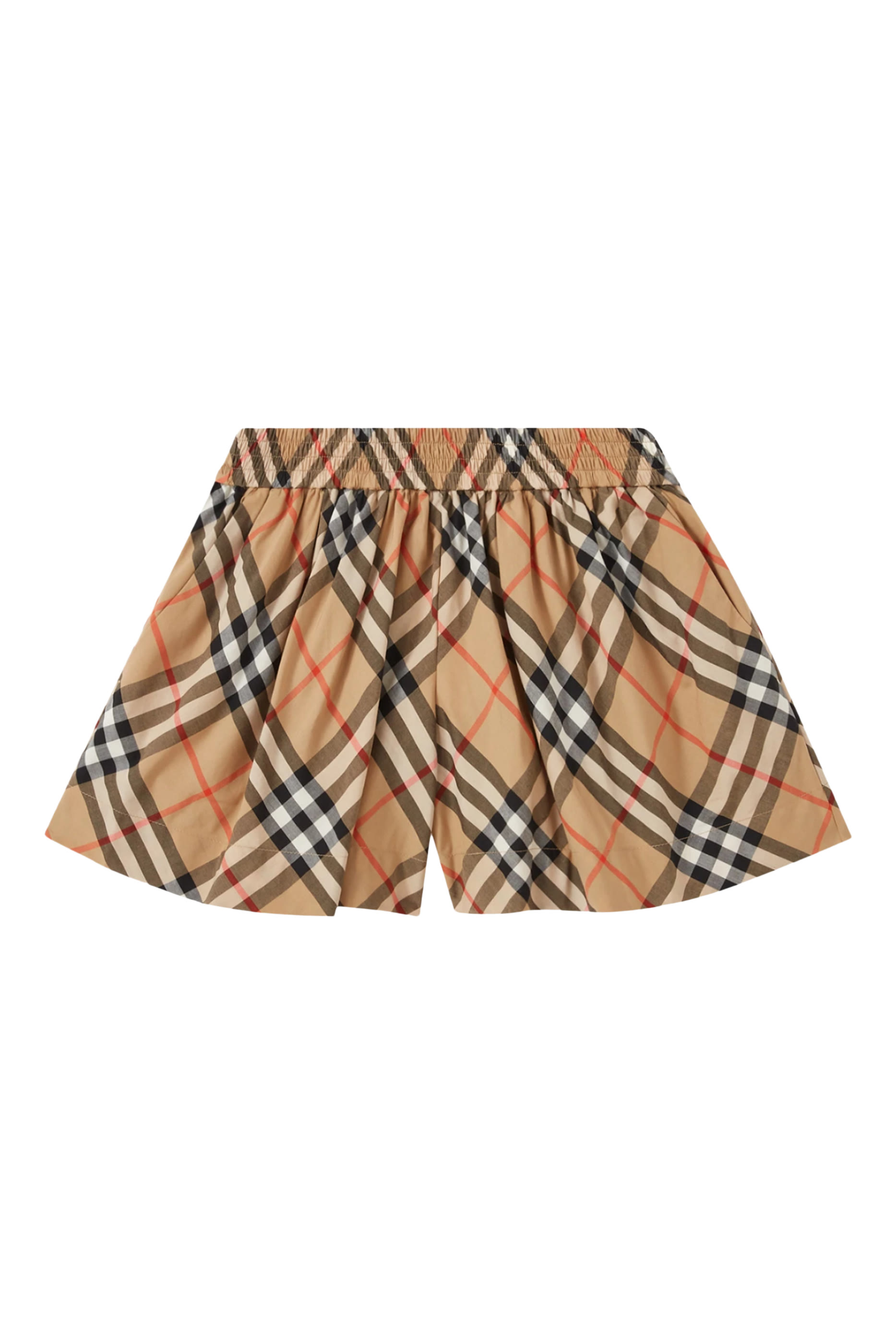 Kids Check Cotton Shorts