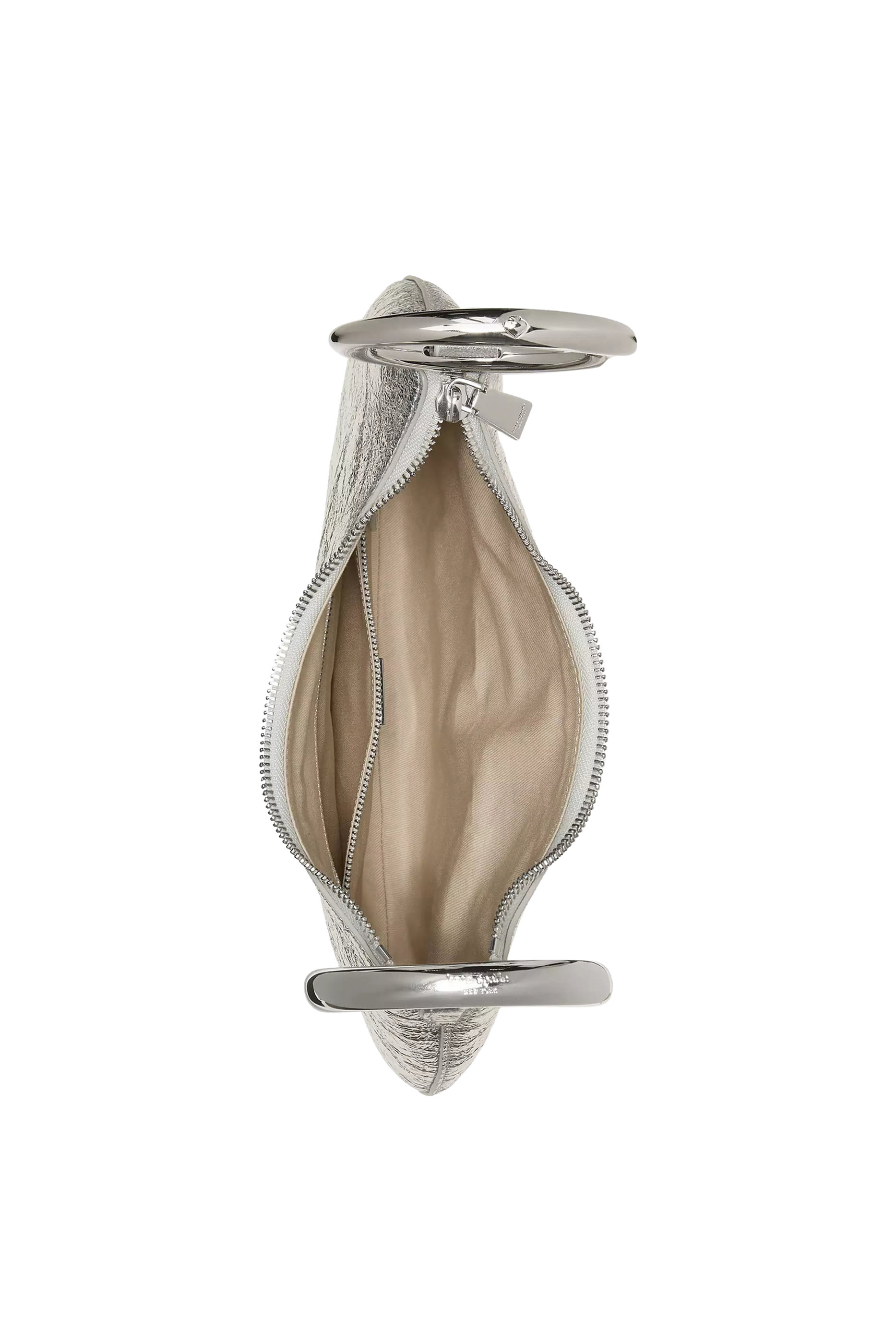 The Crinkle Metallic Bangle Bag