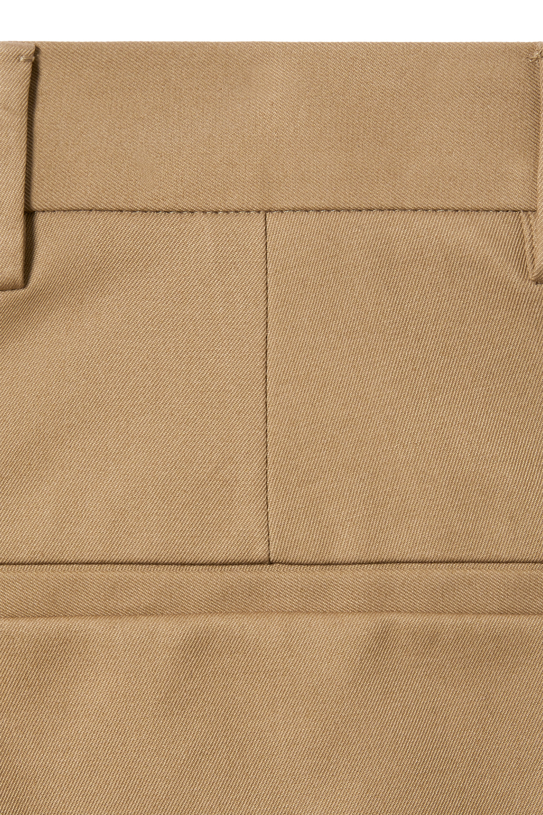 Web Detail Cotton Twill Trousers