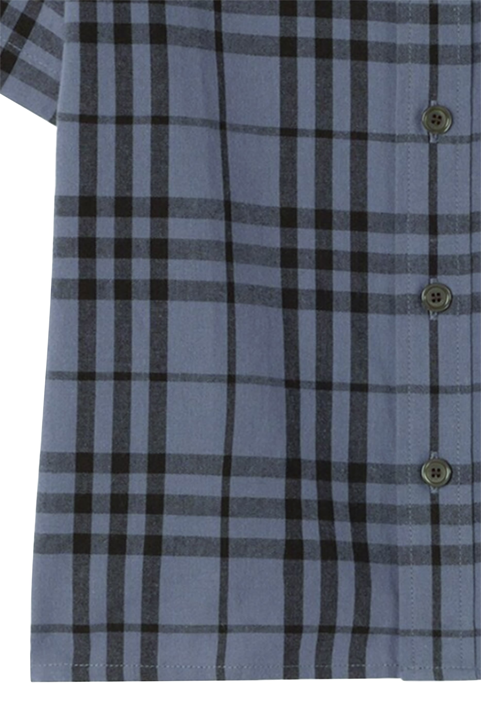 Kids Check Cotton Chambray Shirt